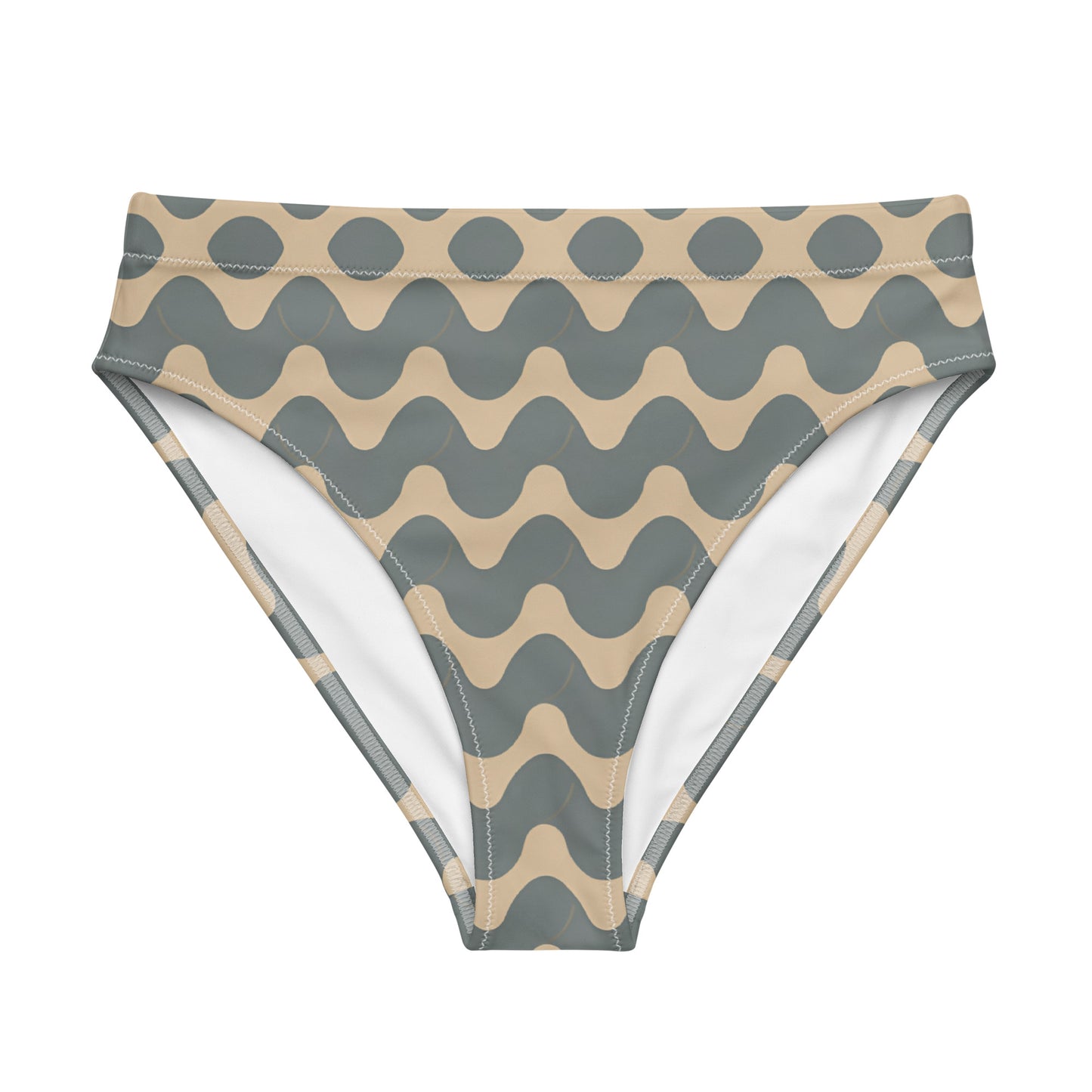 Recycled high-waisted bikini bottom