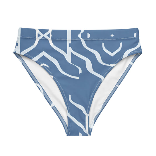 Recycled high-waisted bikini bottom