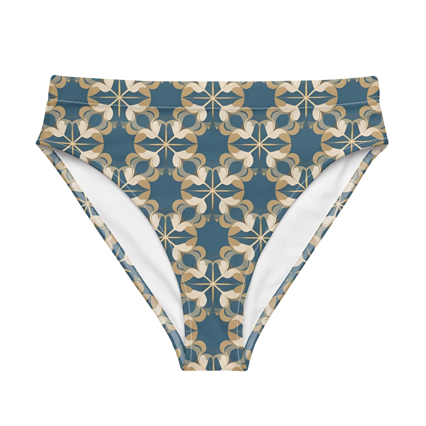 Recycled high-waisted bikini bottom