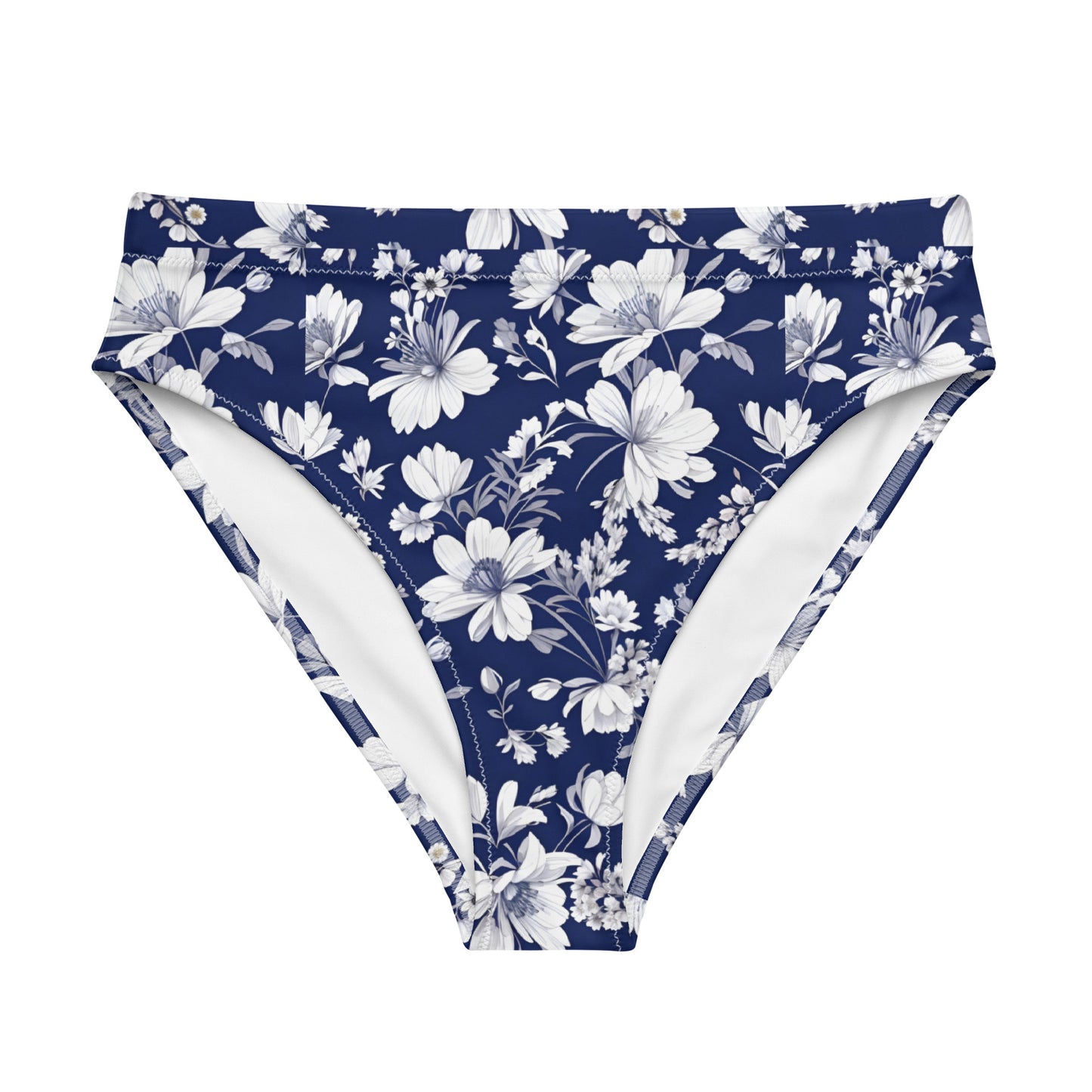 Recycled high-waisted bikini bottom