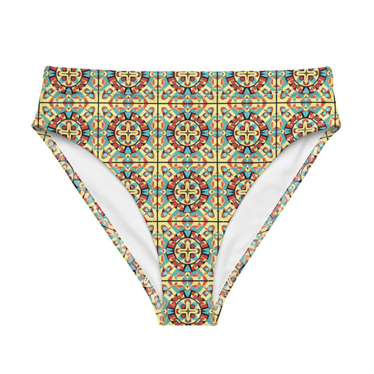 Recycled high-waisted bikini bottom