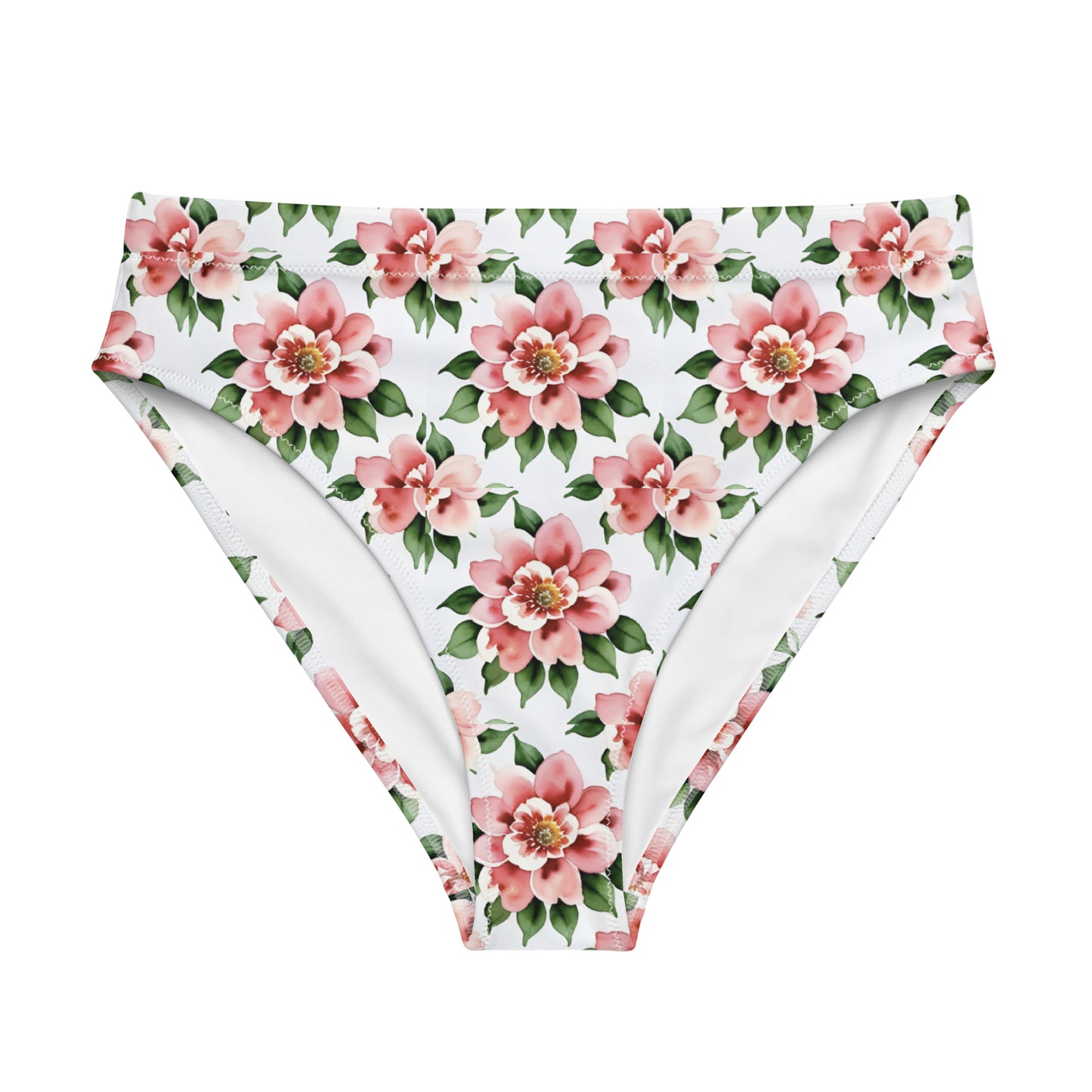 Recycled high-waisted bikini bottom