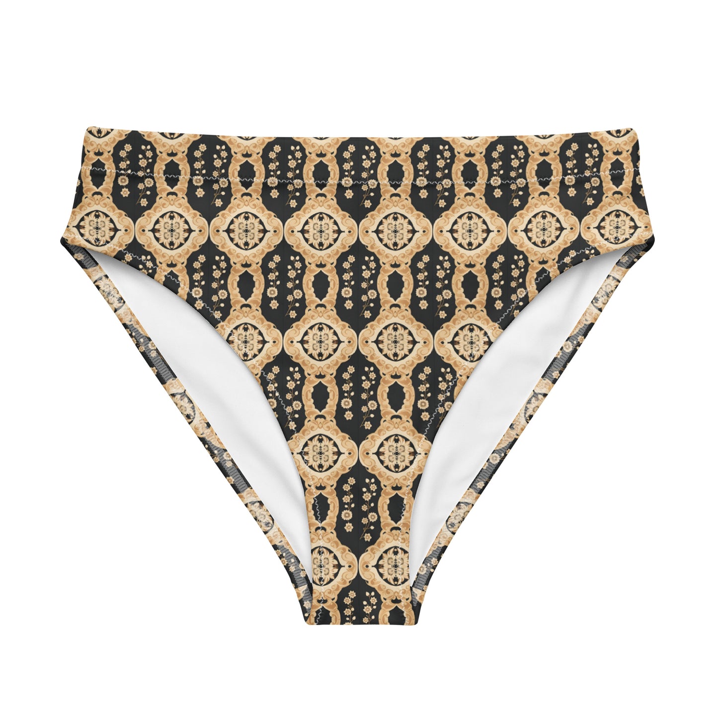 Recycled high-waisted bikini bottom