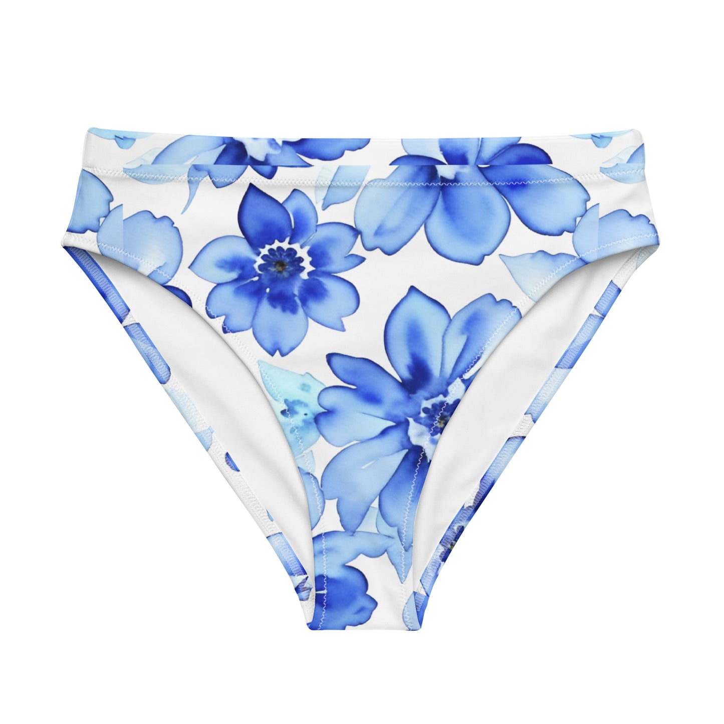 Recycled high-waisted bikini bottom