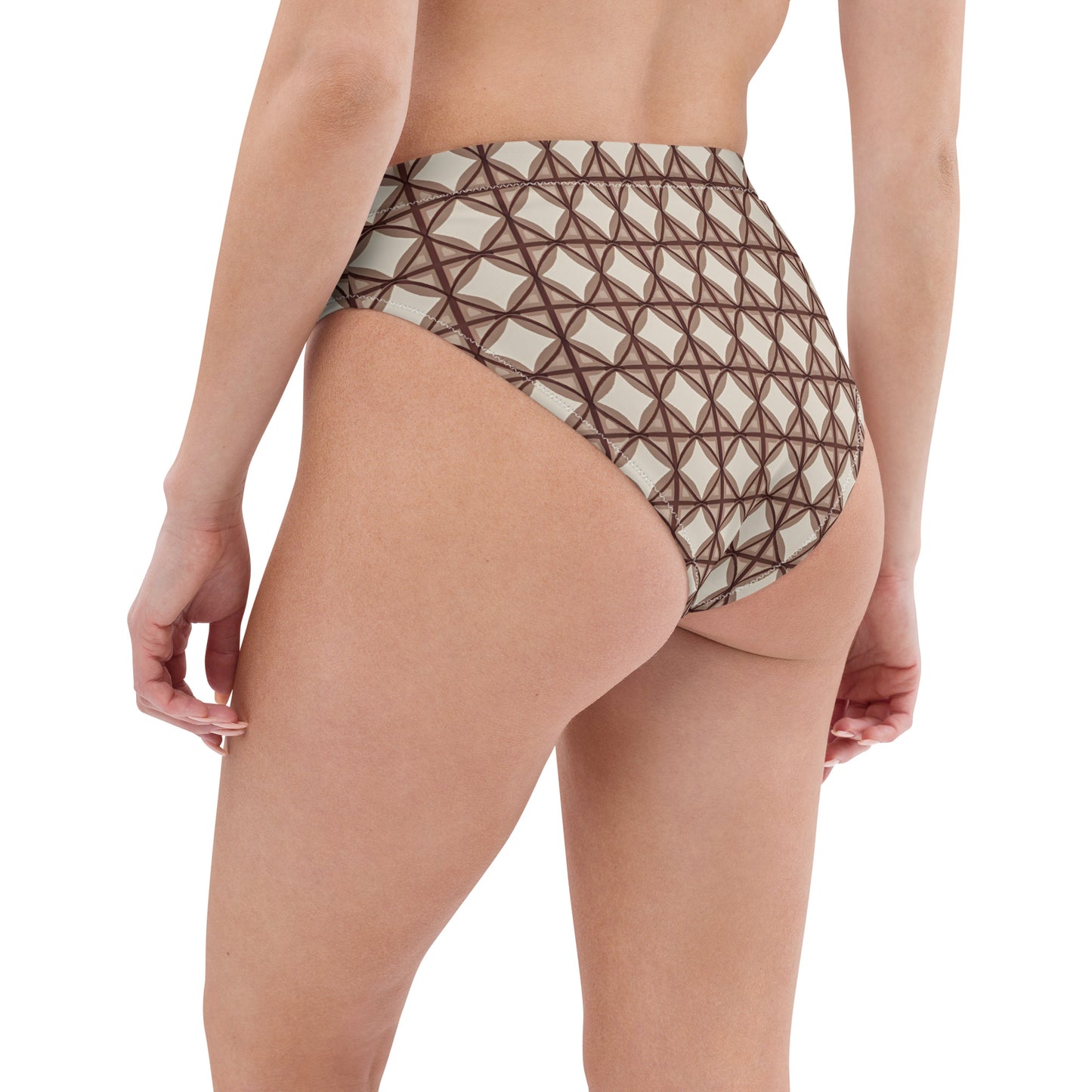 Recycled high-waisted bikini bottom