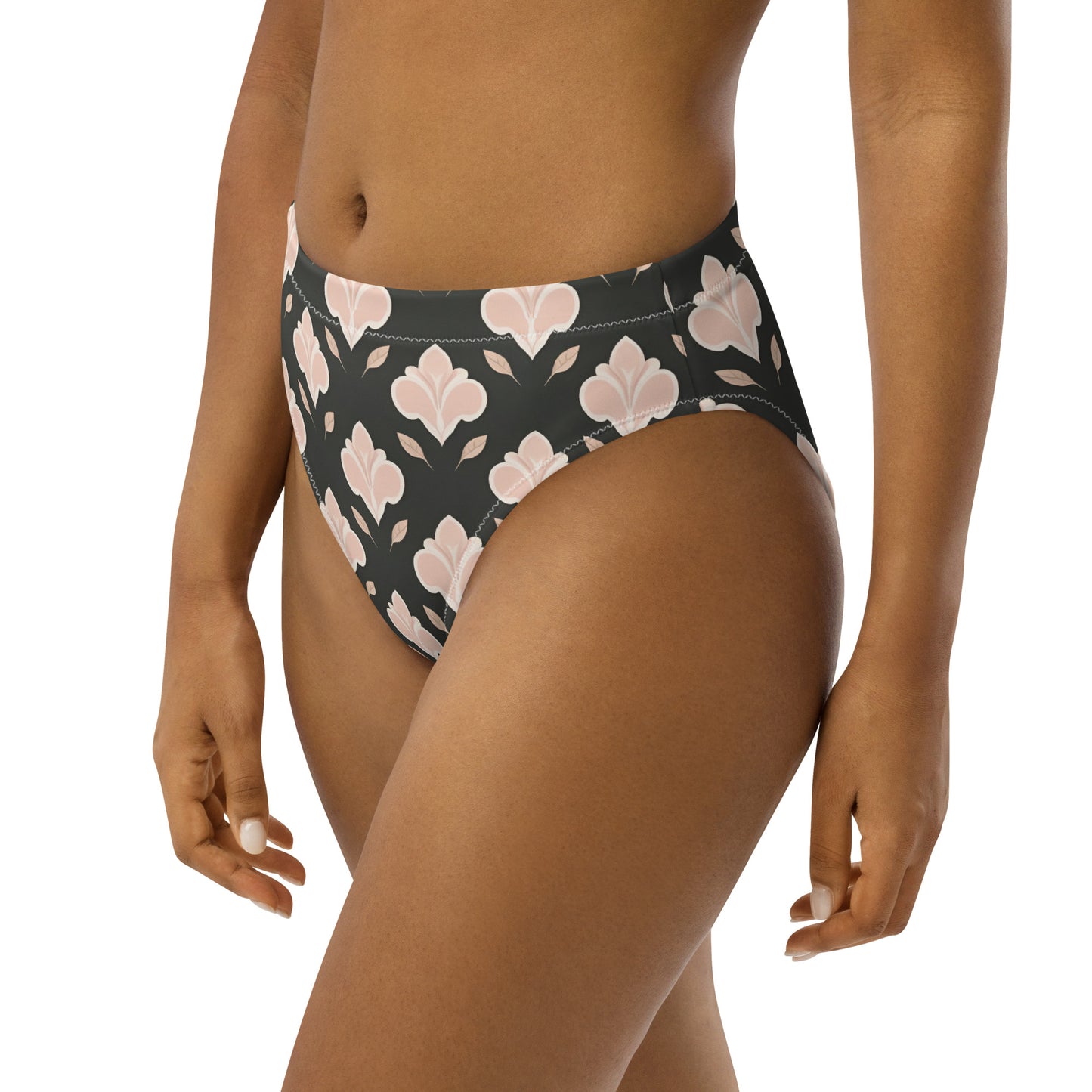 Recycled high-waisted bikini bottom