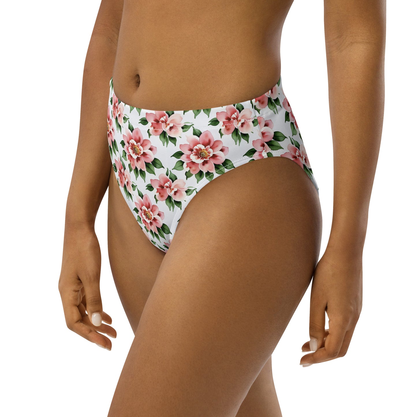 Recycled high-waisted bikini bottom