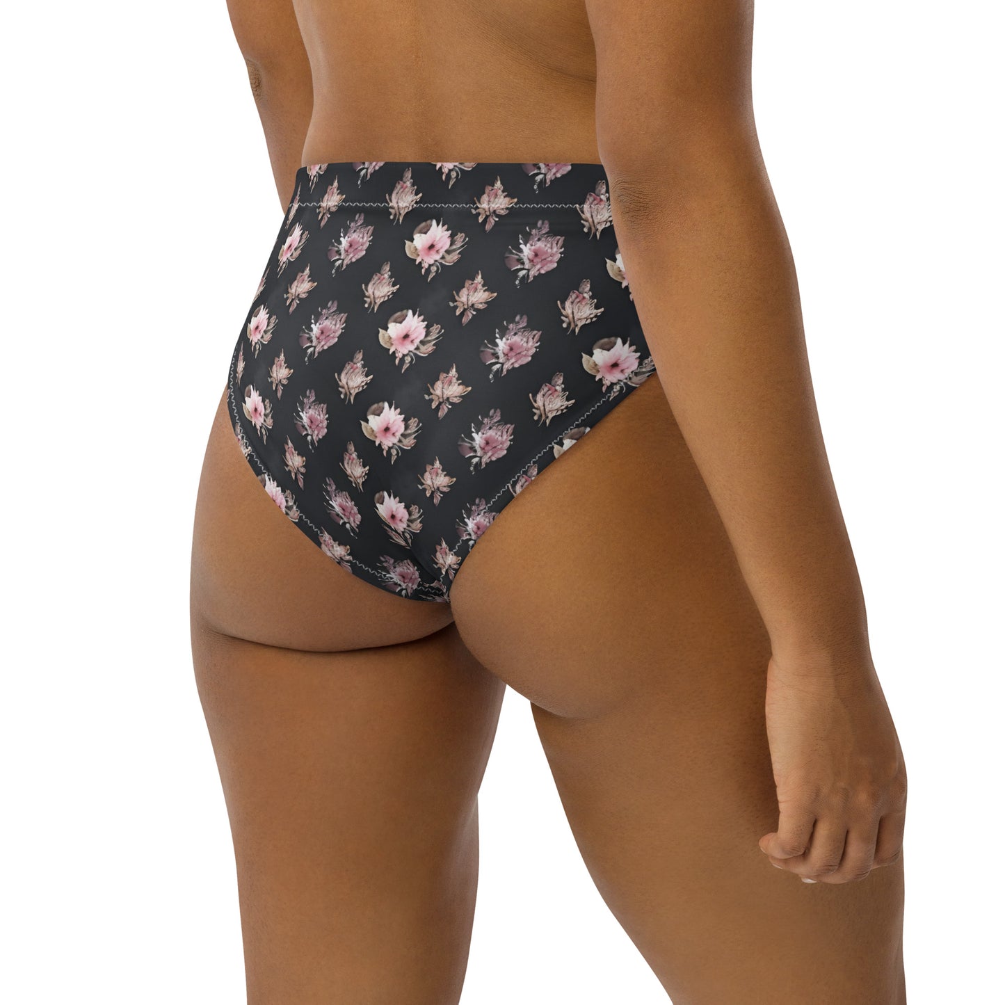 Recycled high-waisted bikini bottom