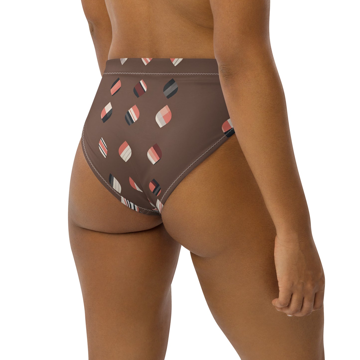 Recycled high-waisted bikini bottom