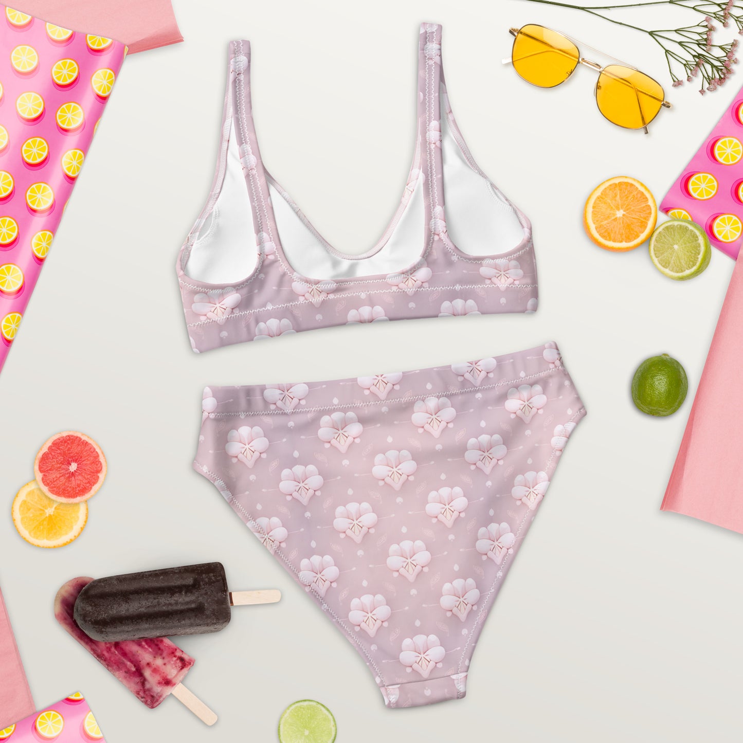 Recycled high-waisted bikini