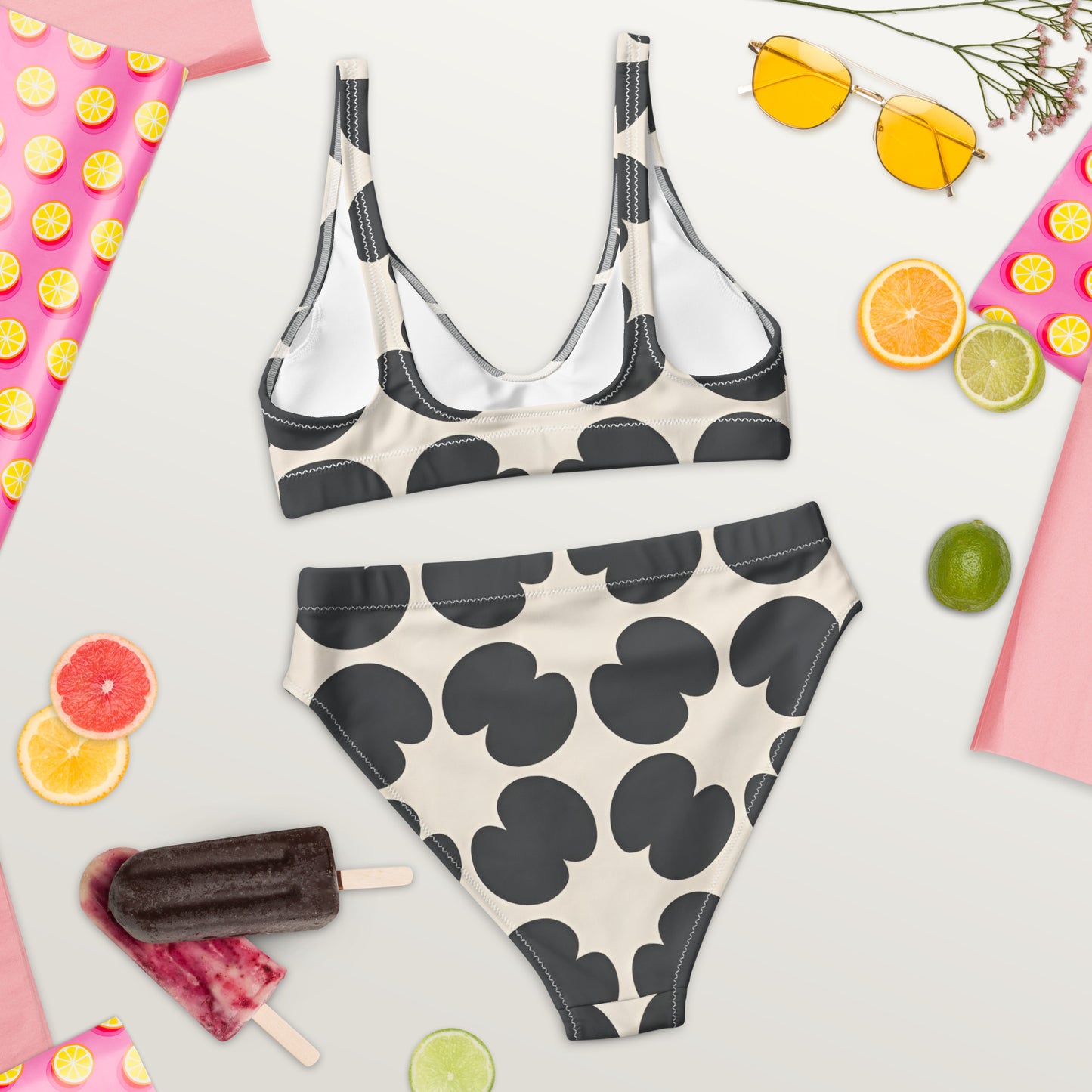 Recycled high-waisted bikini