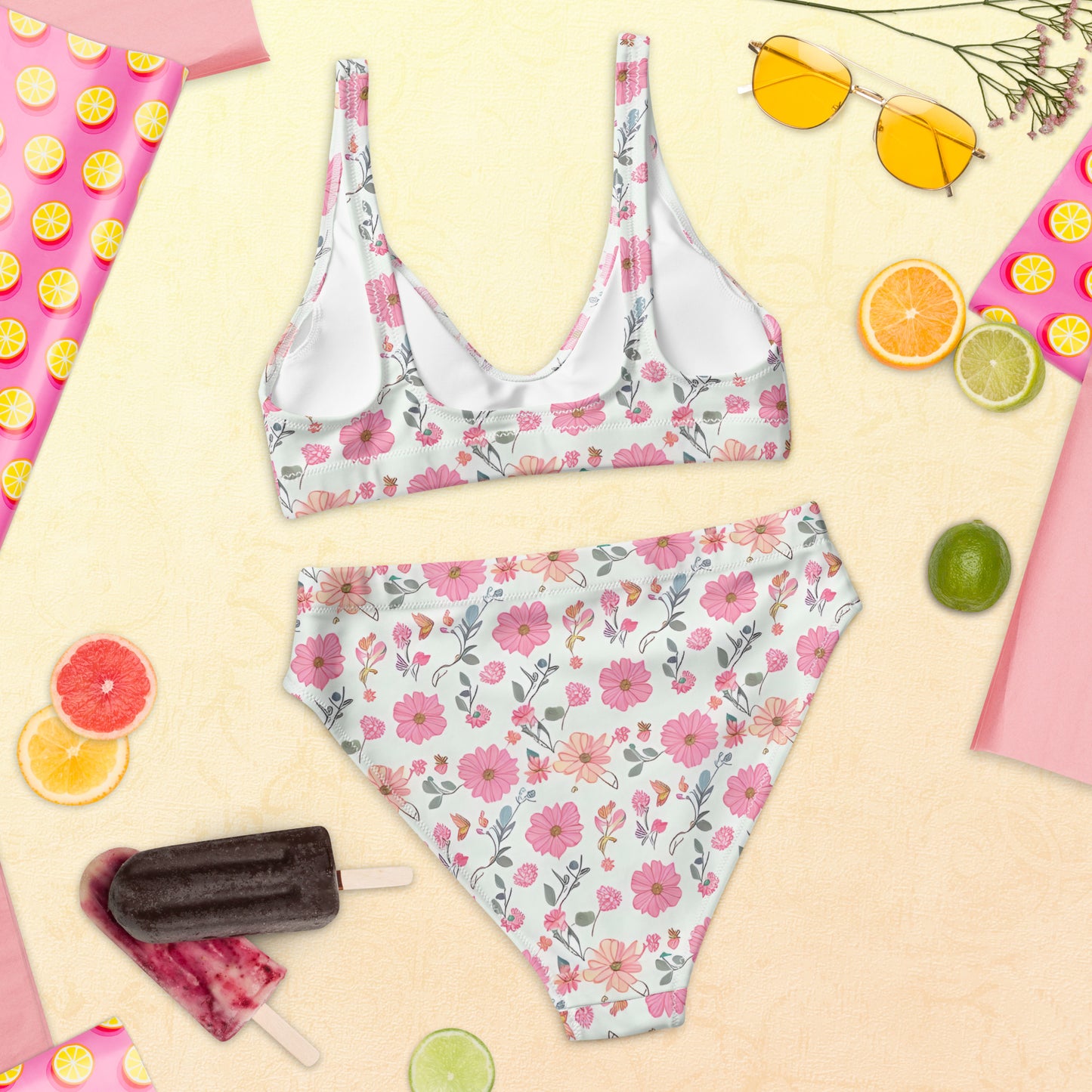 Recycled high-waisted bikini