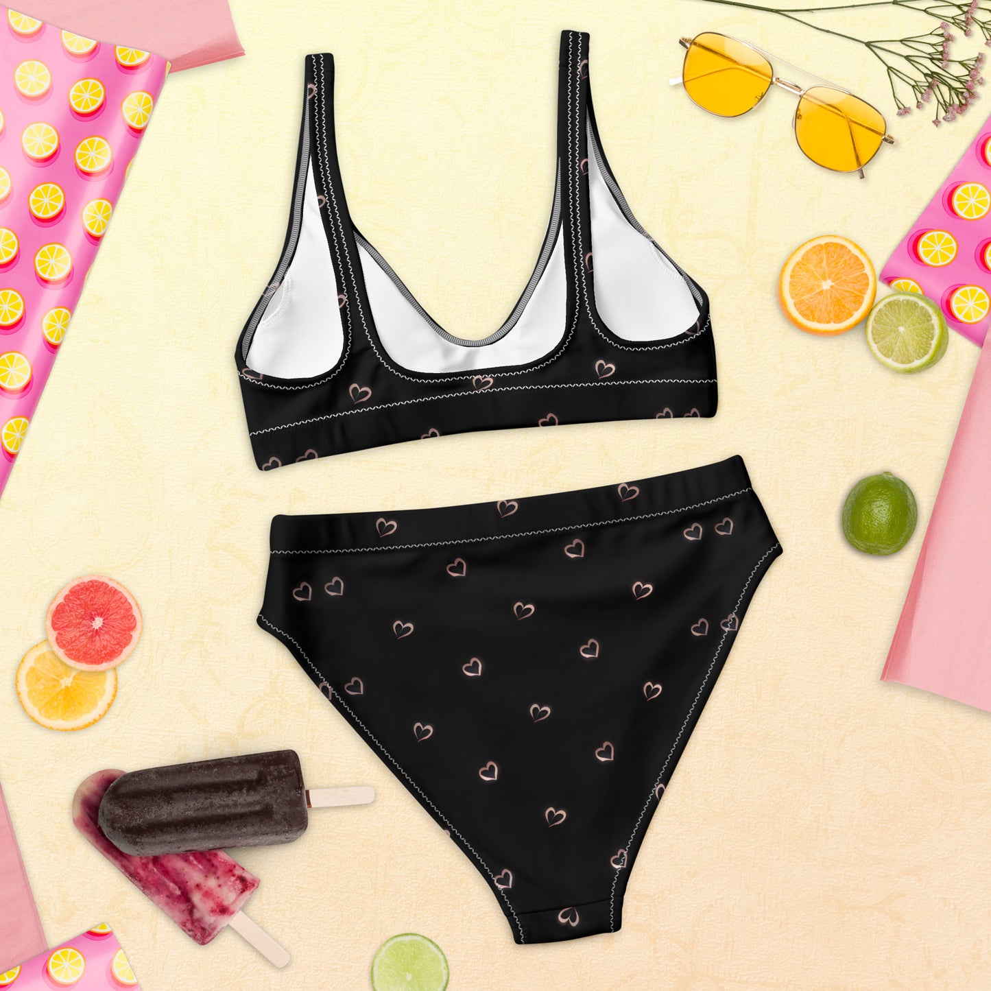 Recycled high-waisted bikini