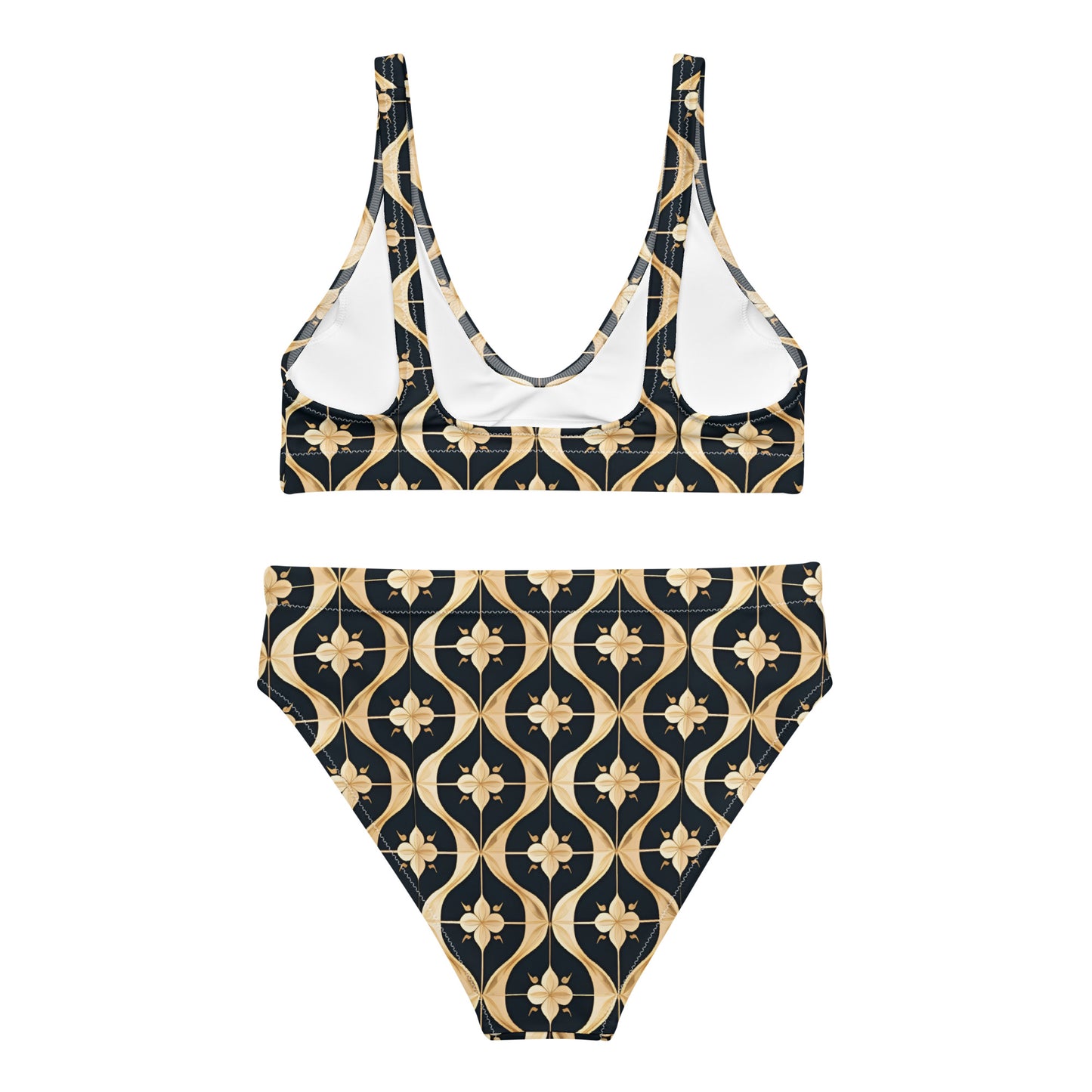 Recycled high-waisted bikini