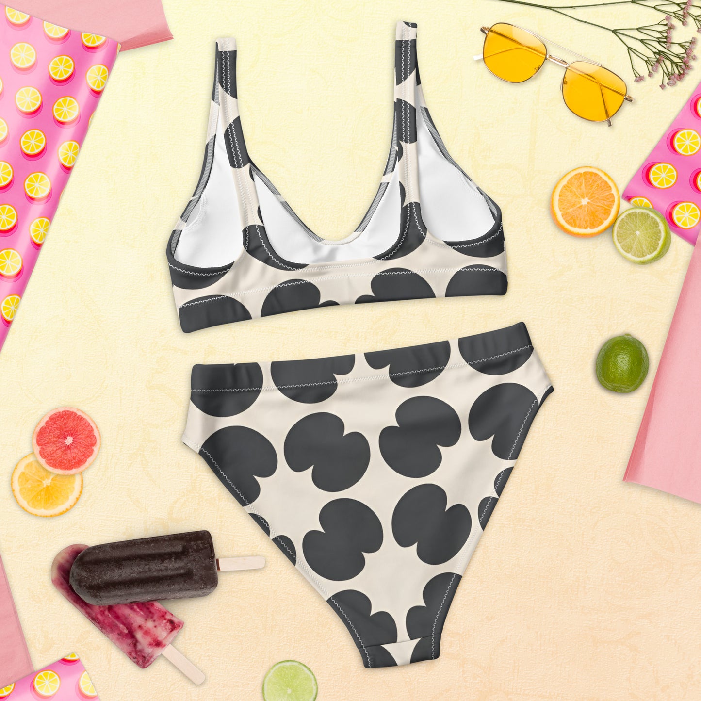 Recycled high-waisted bikini