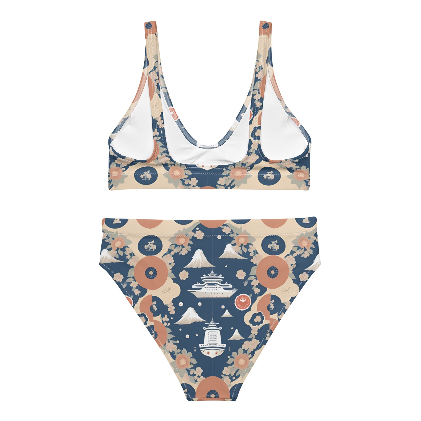 Recycled high-waisted bikini