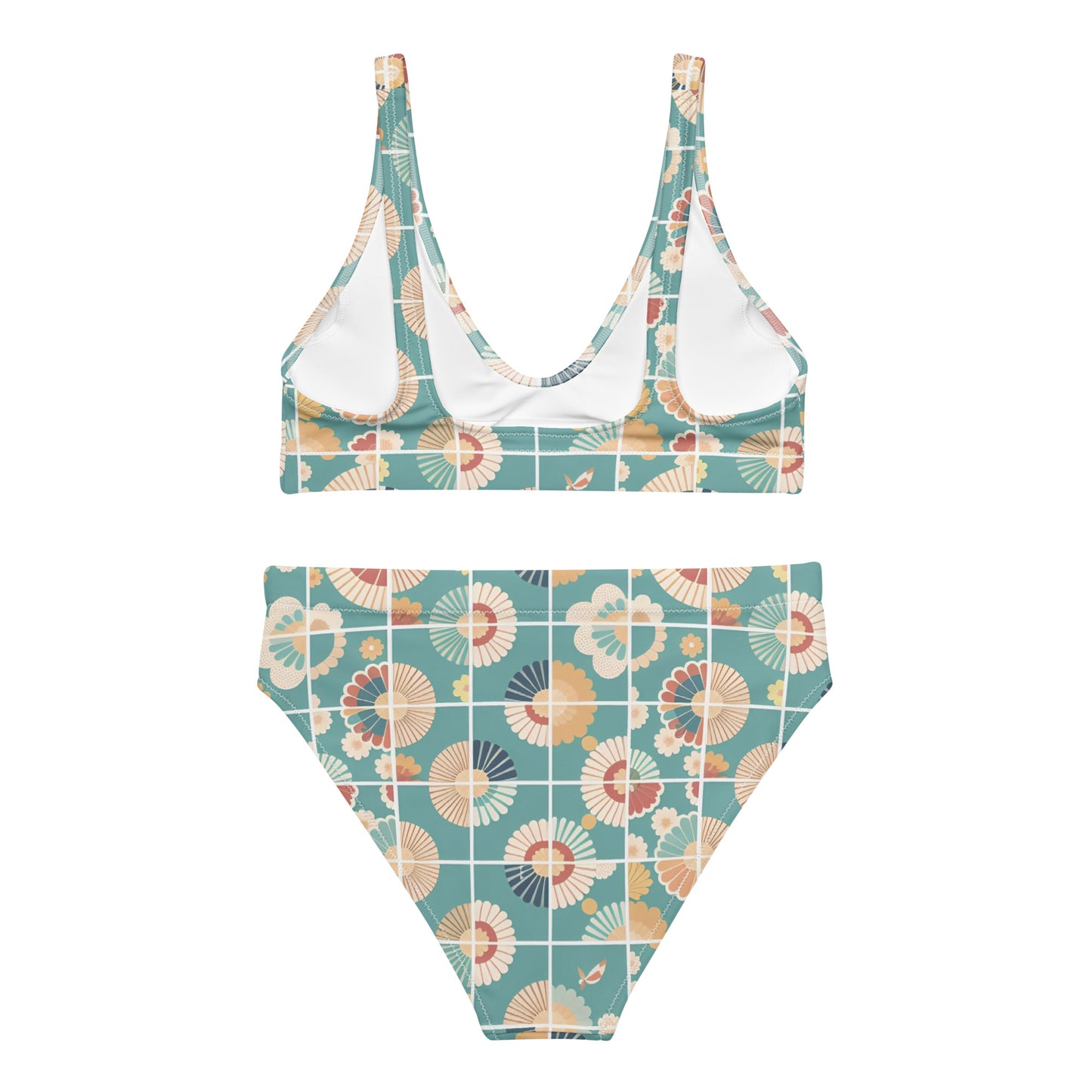 Recycled high-waisted bikini