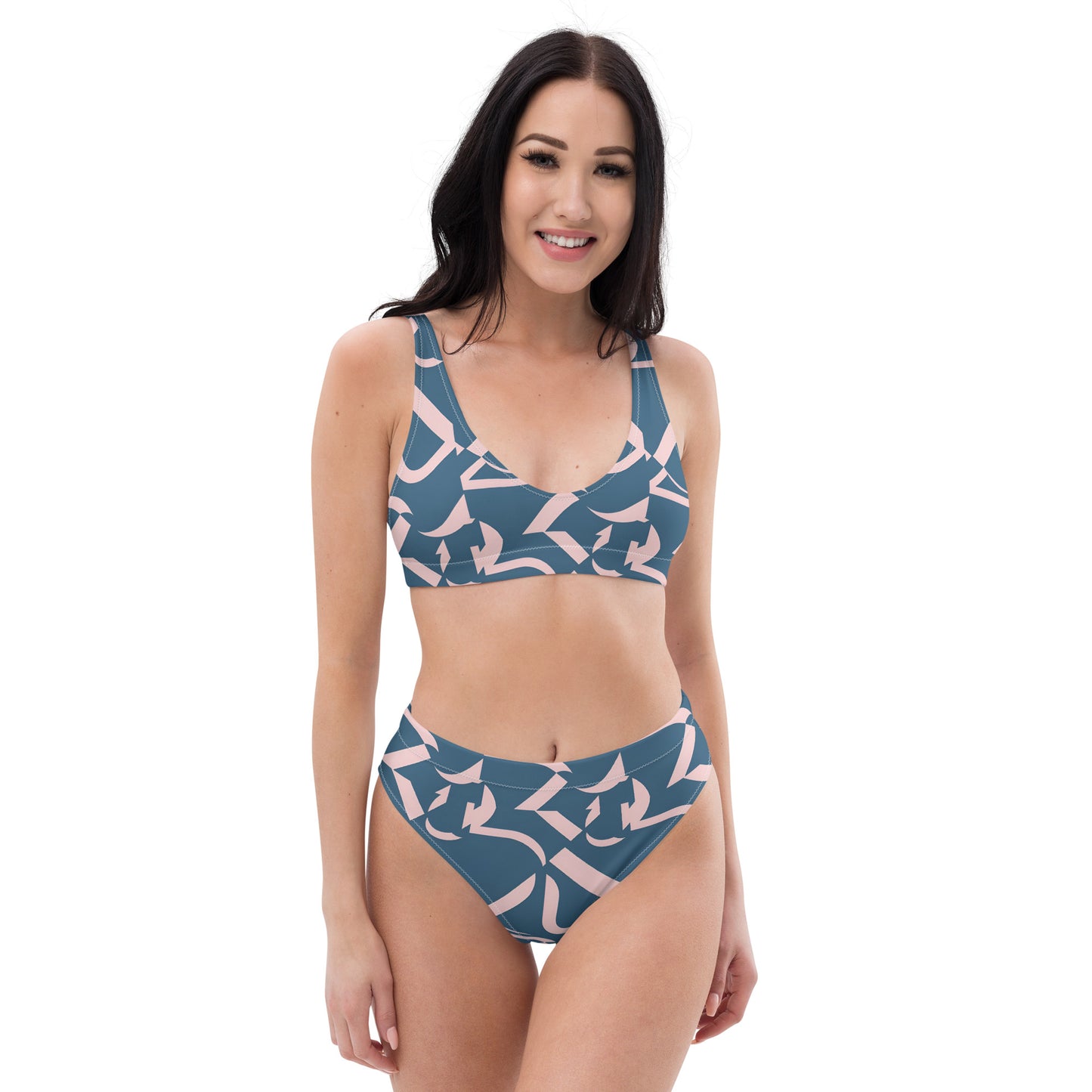 Recycled high-waisted bikini