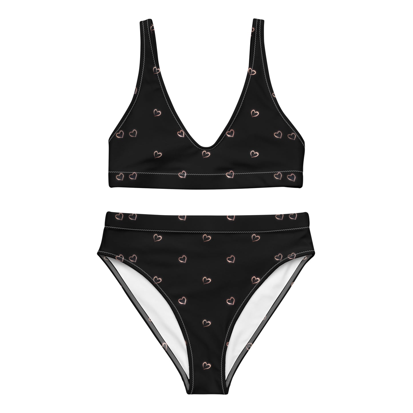 Recycled high-waisted bikini