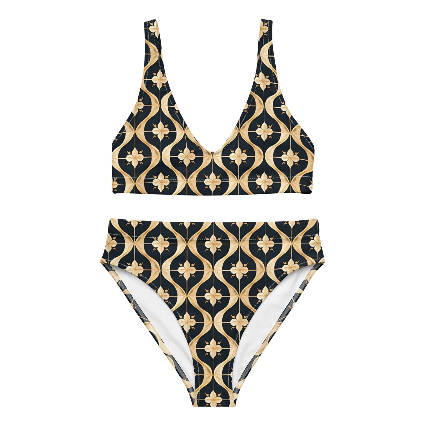 Recycled high-waisted bikini