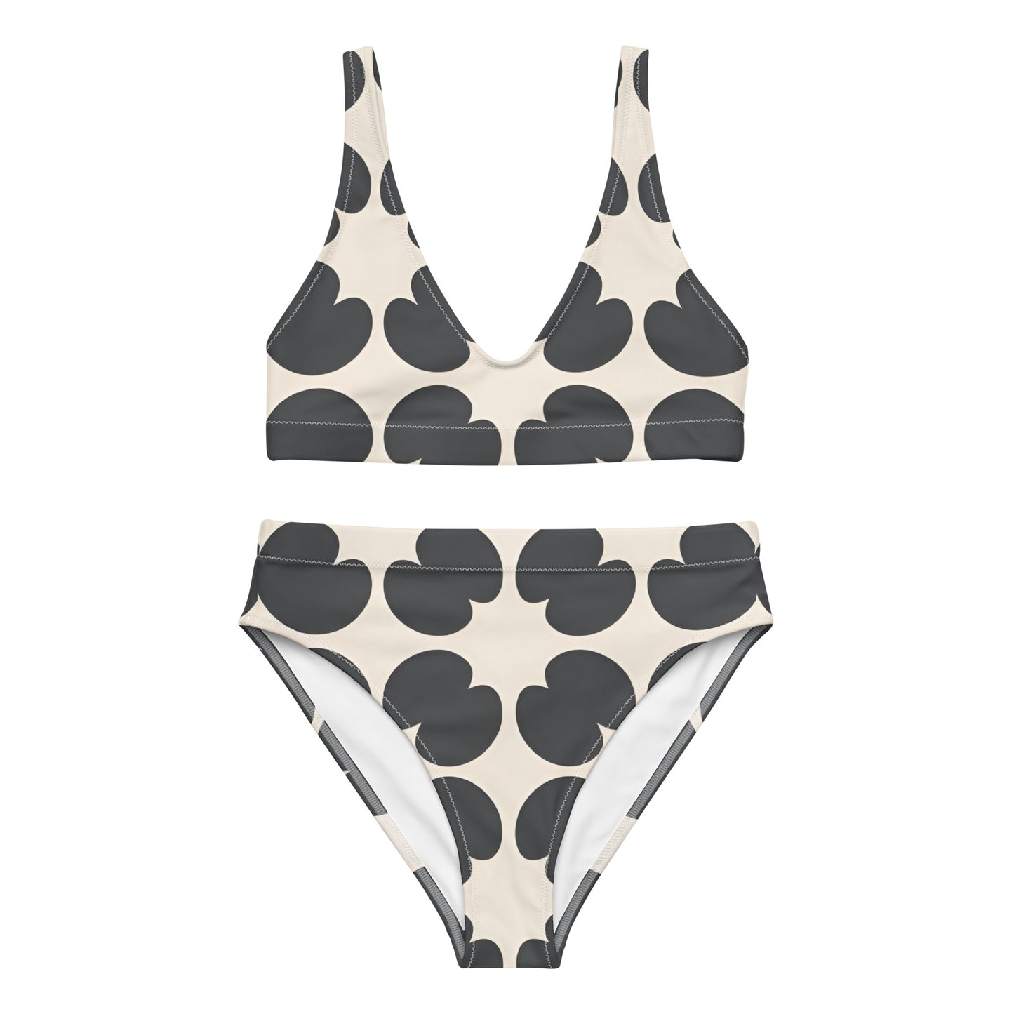 Recycled high-waisted bikini