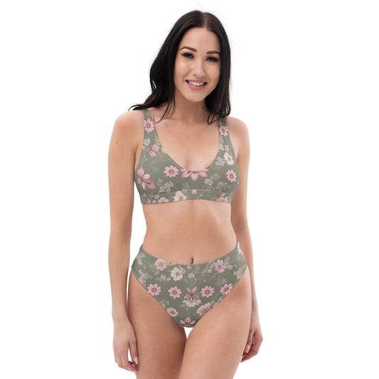 Recycled high-waisted bikini