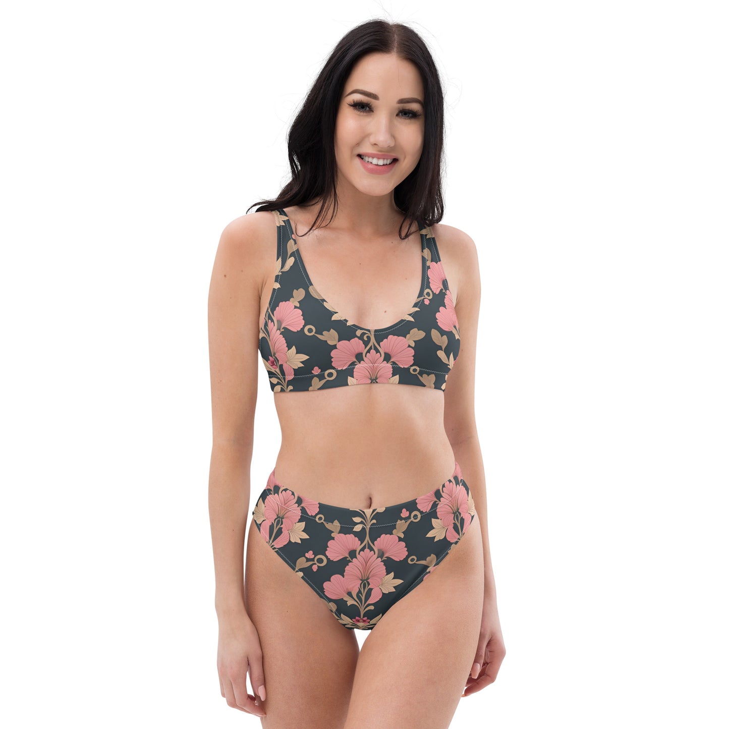 Recycled high-waisted bikini