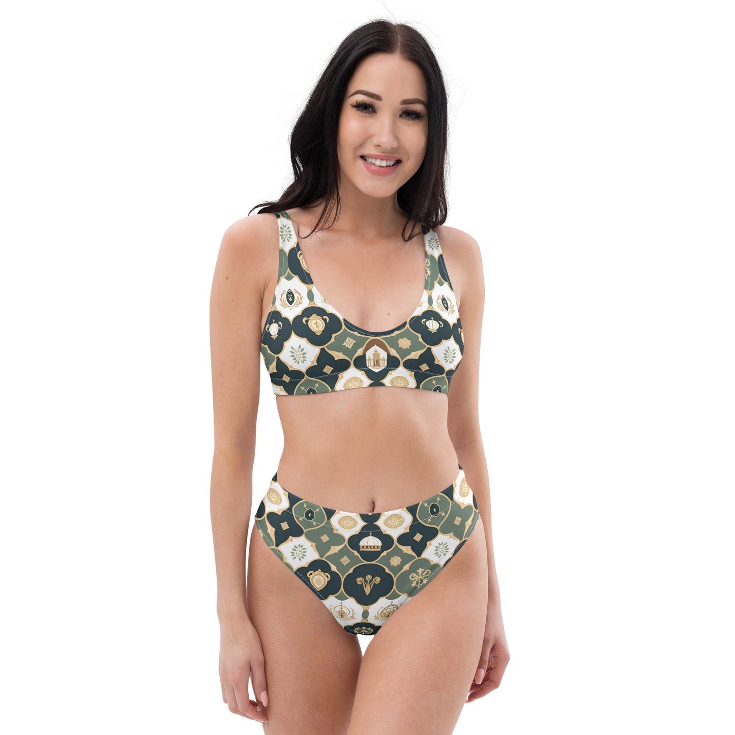 Recycled high-waisted bikini