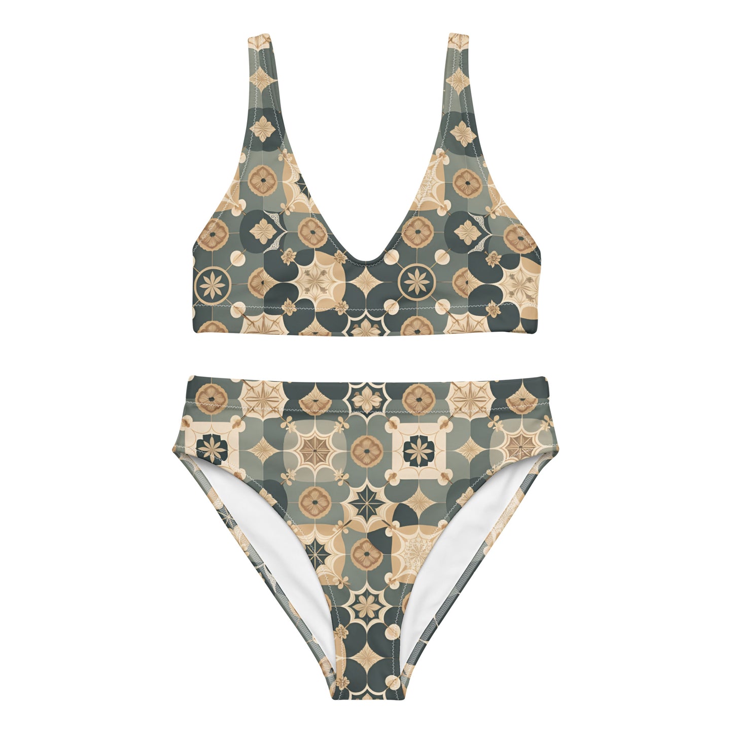 Recycled high-waisted bikini