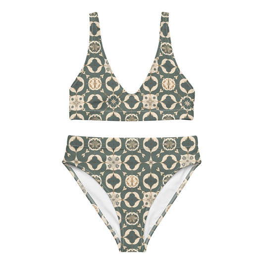 Recycled high-waisted bikini