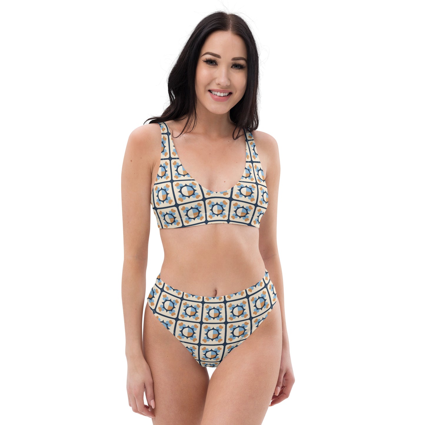 Recycled high-waisted bikini