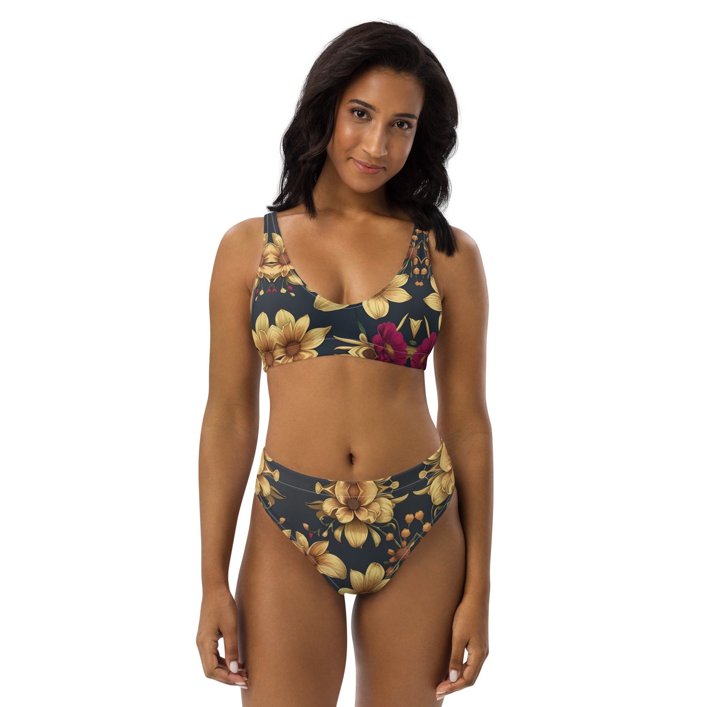 Recycled high-waisted bikini