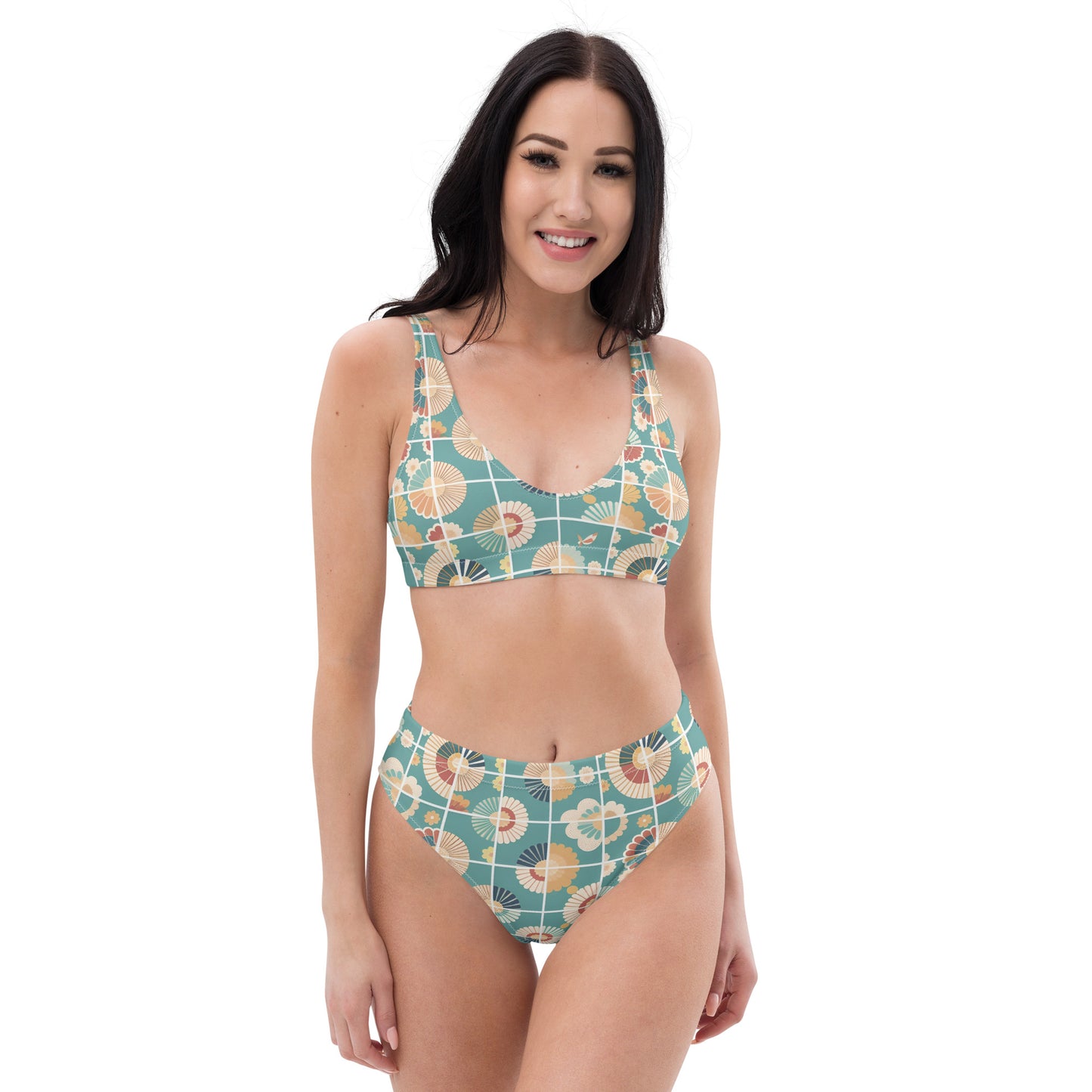 Recycled high-waisted bikini