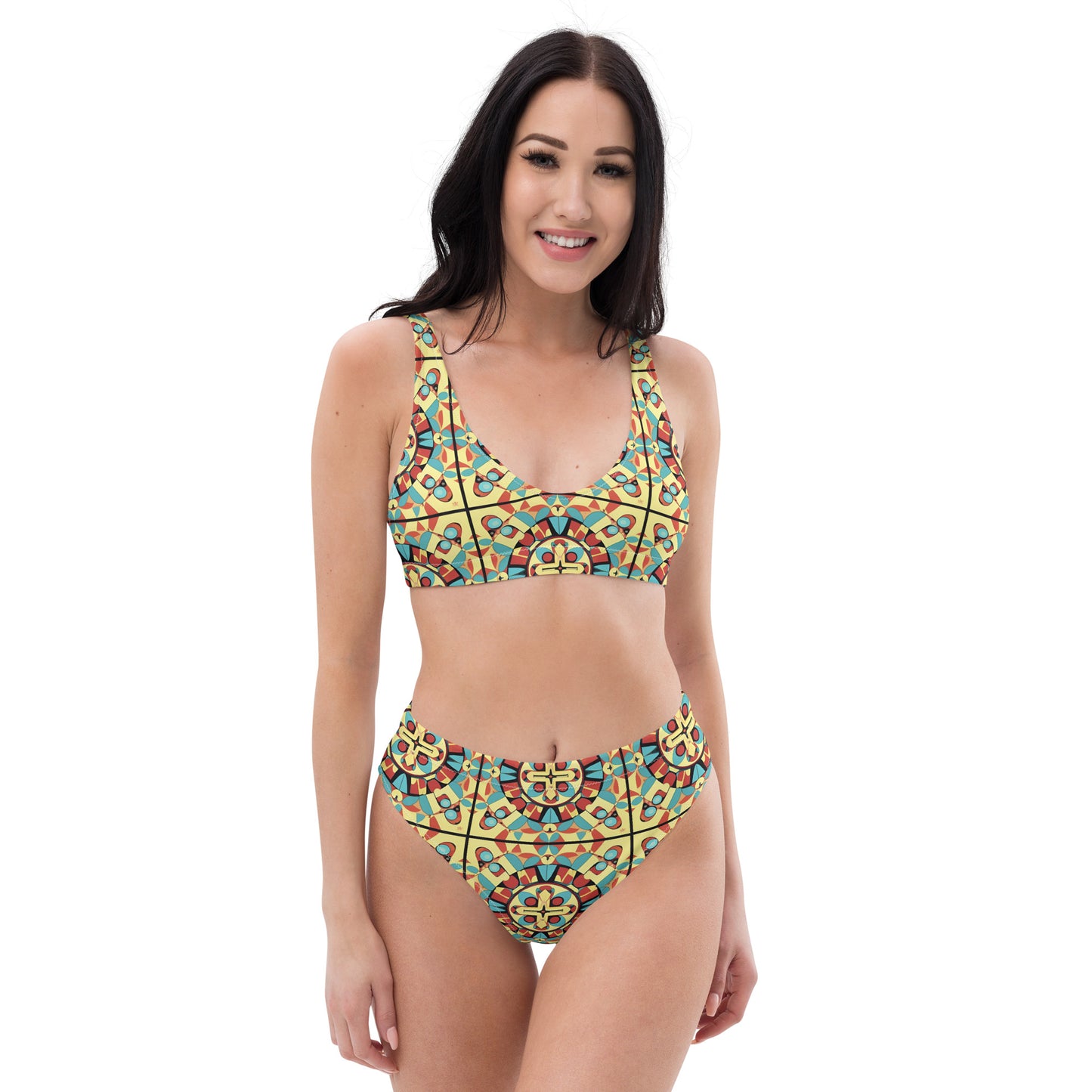 Recycled high-waisted bikini