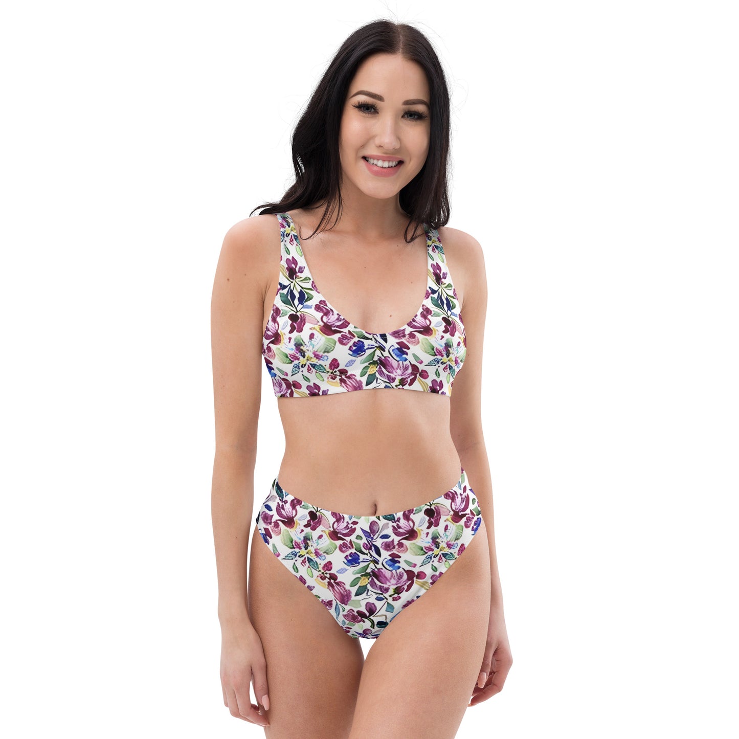 Recycled high-waisted bikini