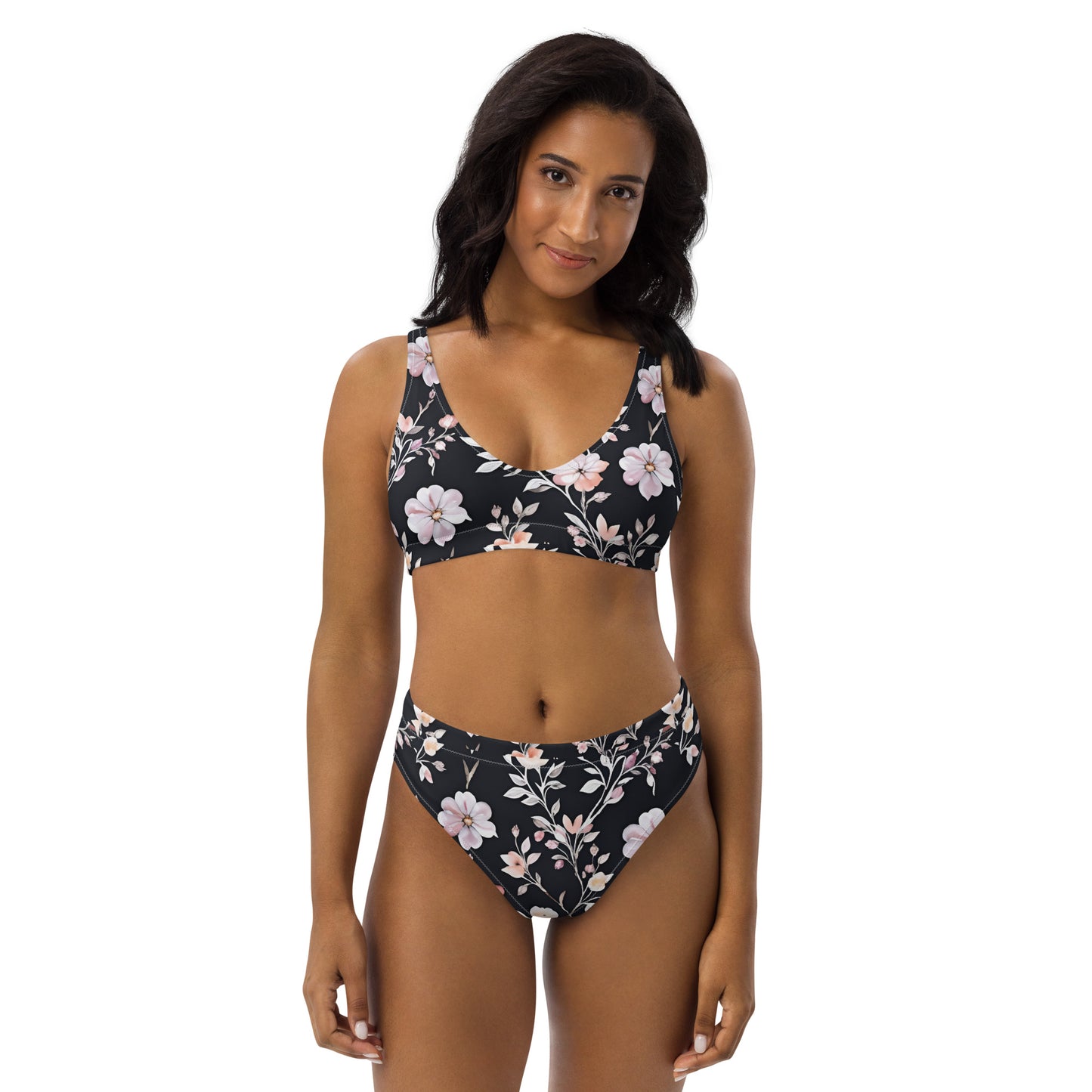 Recycled high-waisted bikini