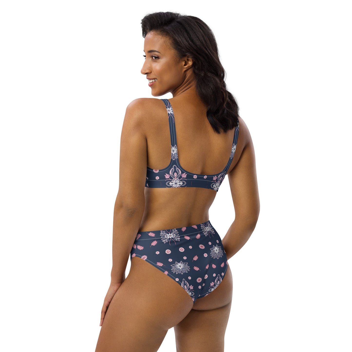 Recycled high-waisted bikini