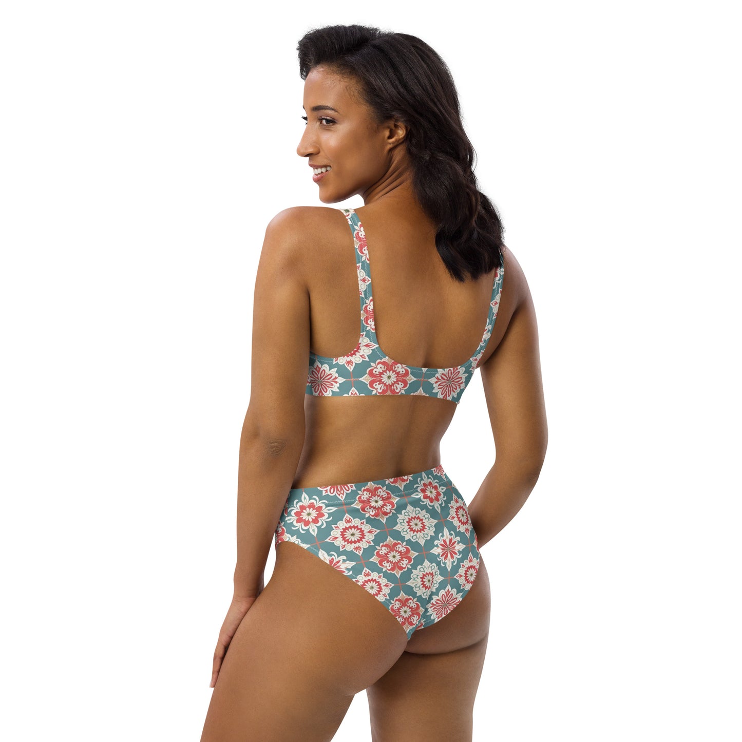 Recycled high-waisted bikini