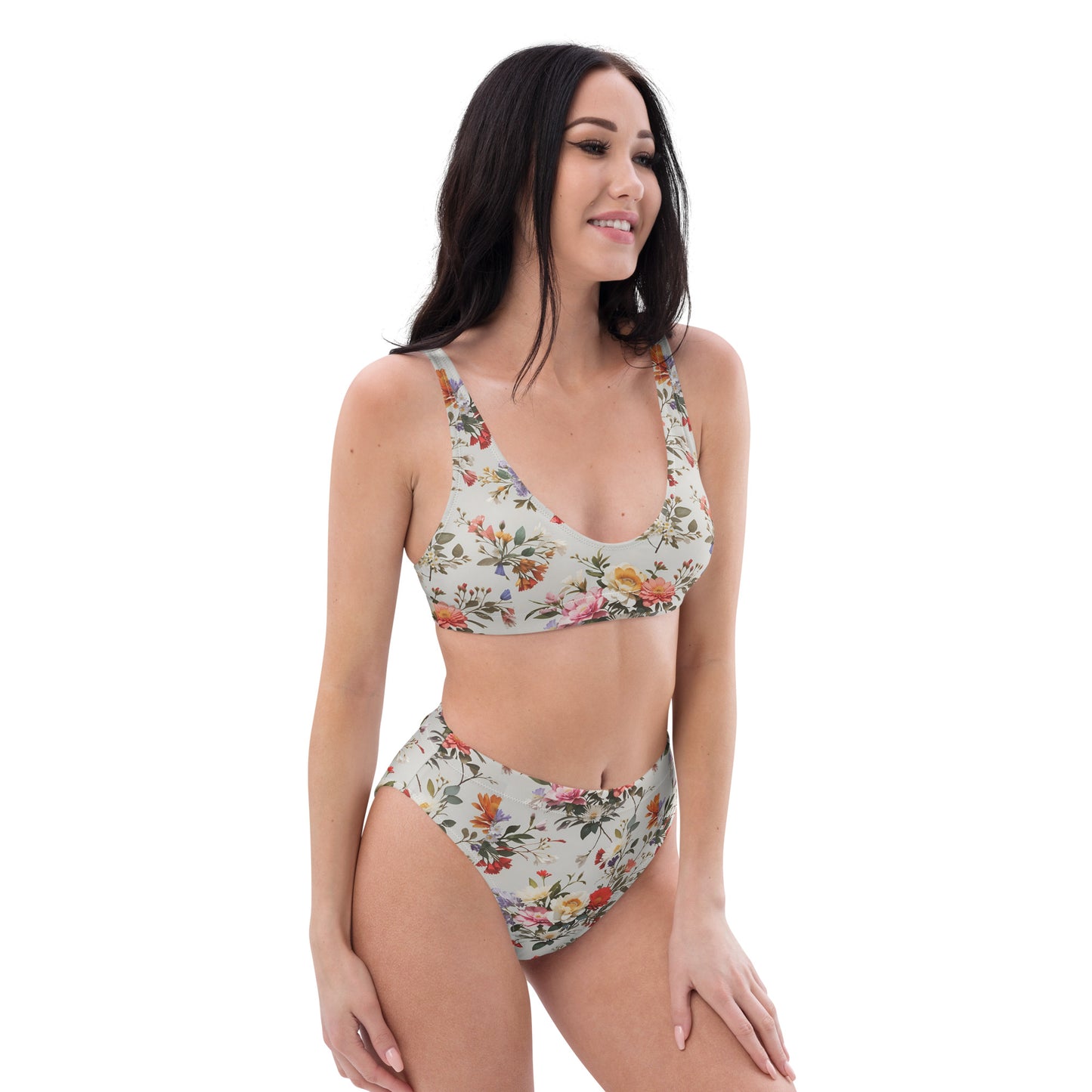 Recycled high-waisted bikini