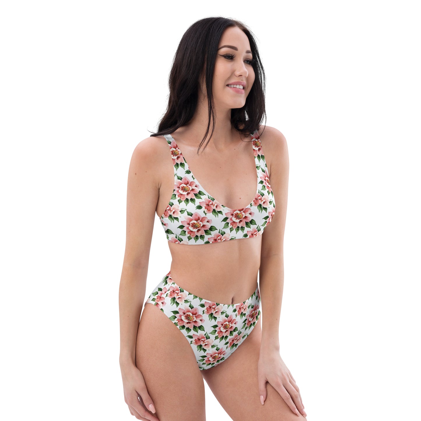 Recycled high-waisted bikini