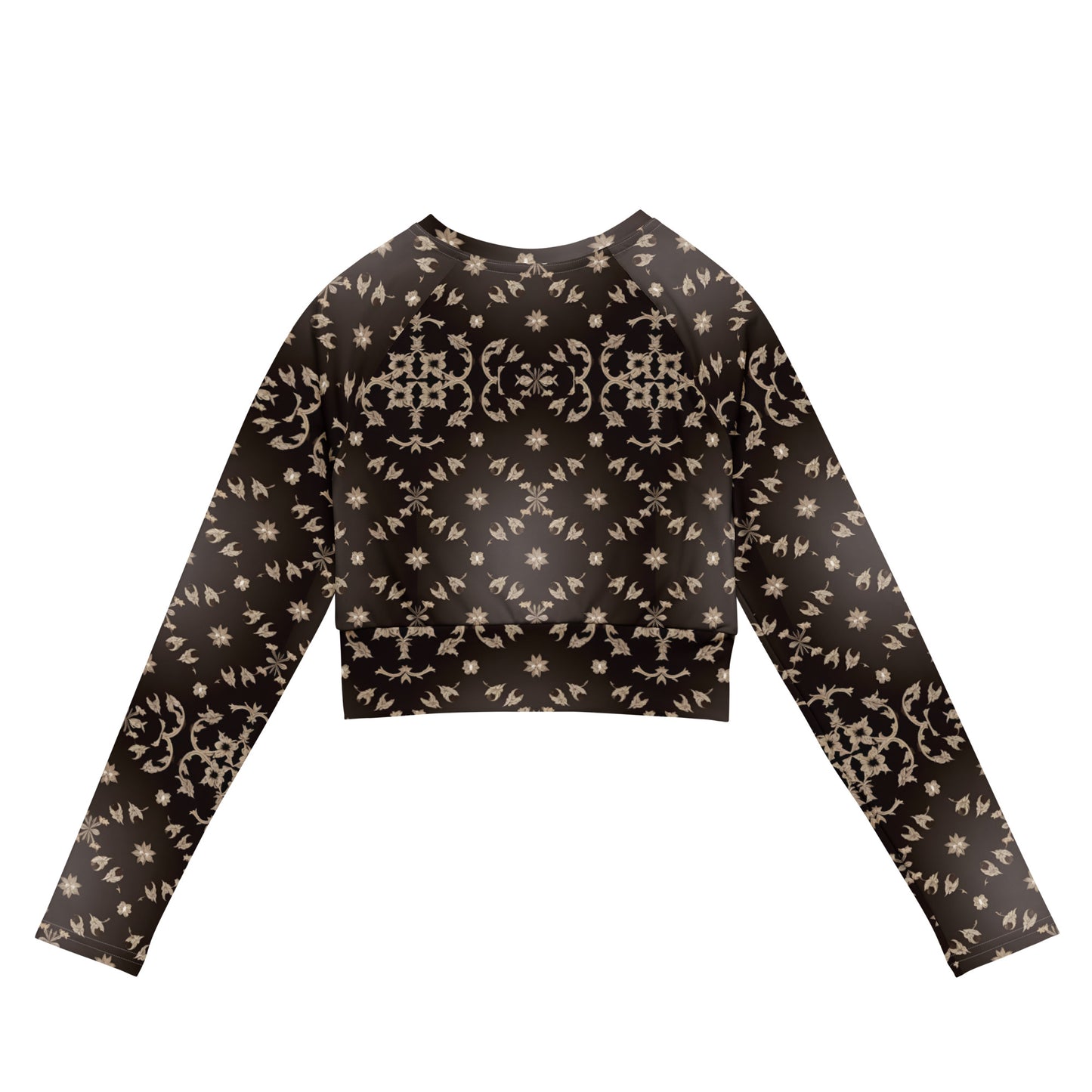 Recycled long-sleeve crop top