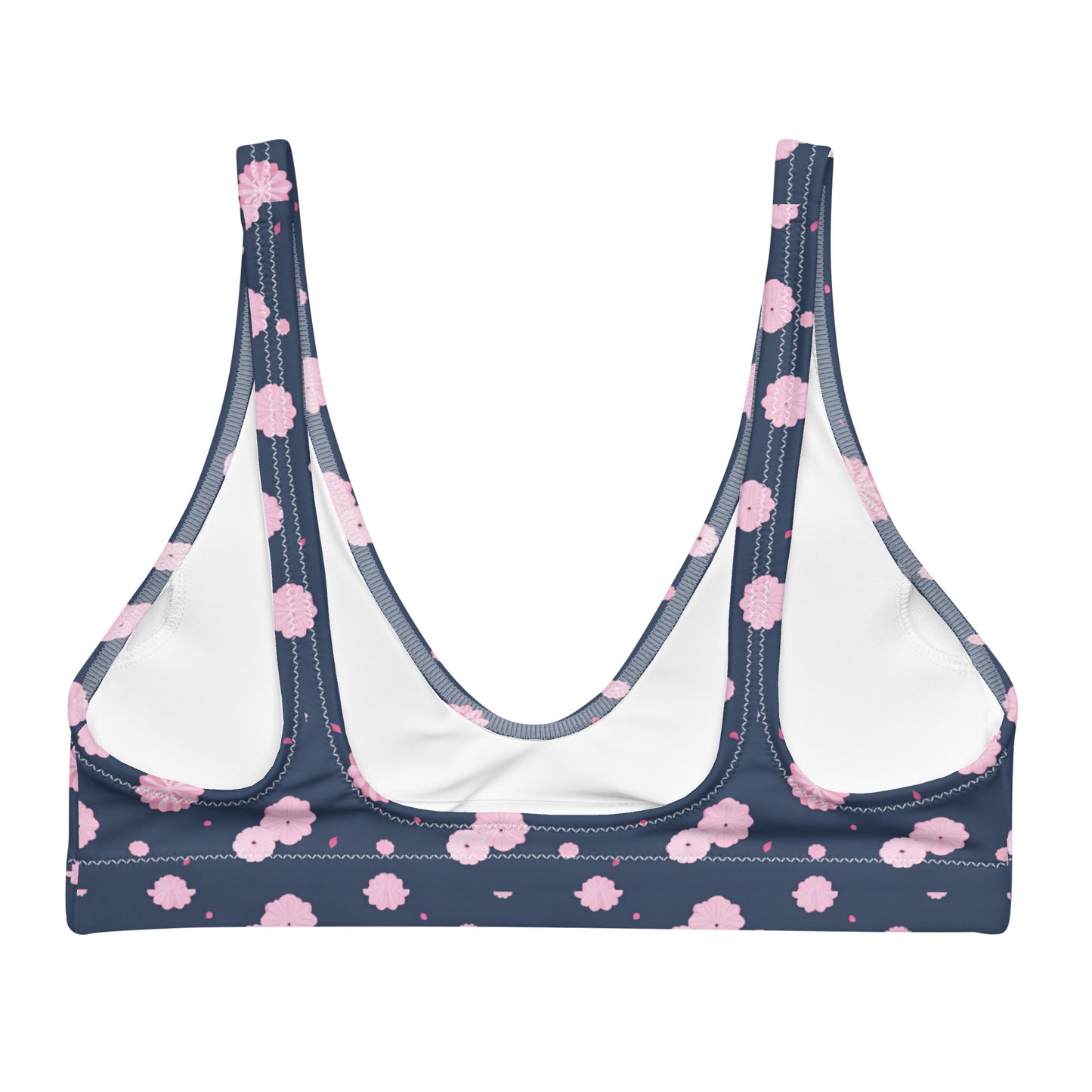 Recycled padded bikini top