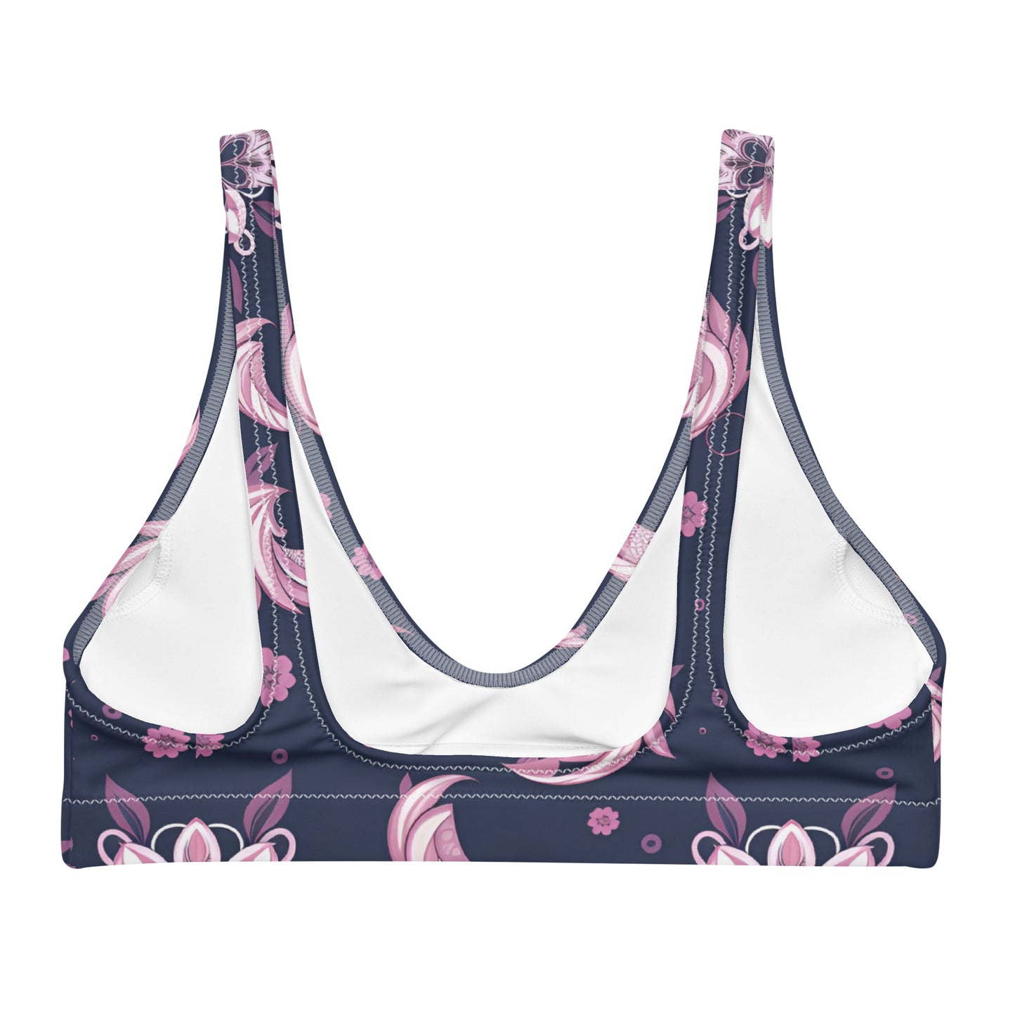 Recycled padded bikini top