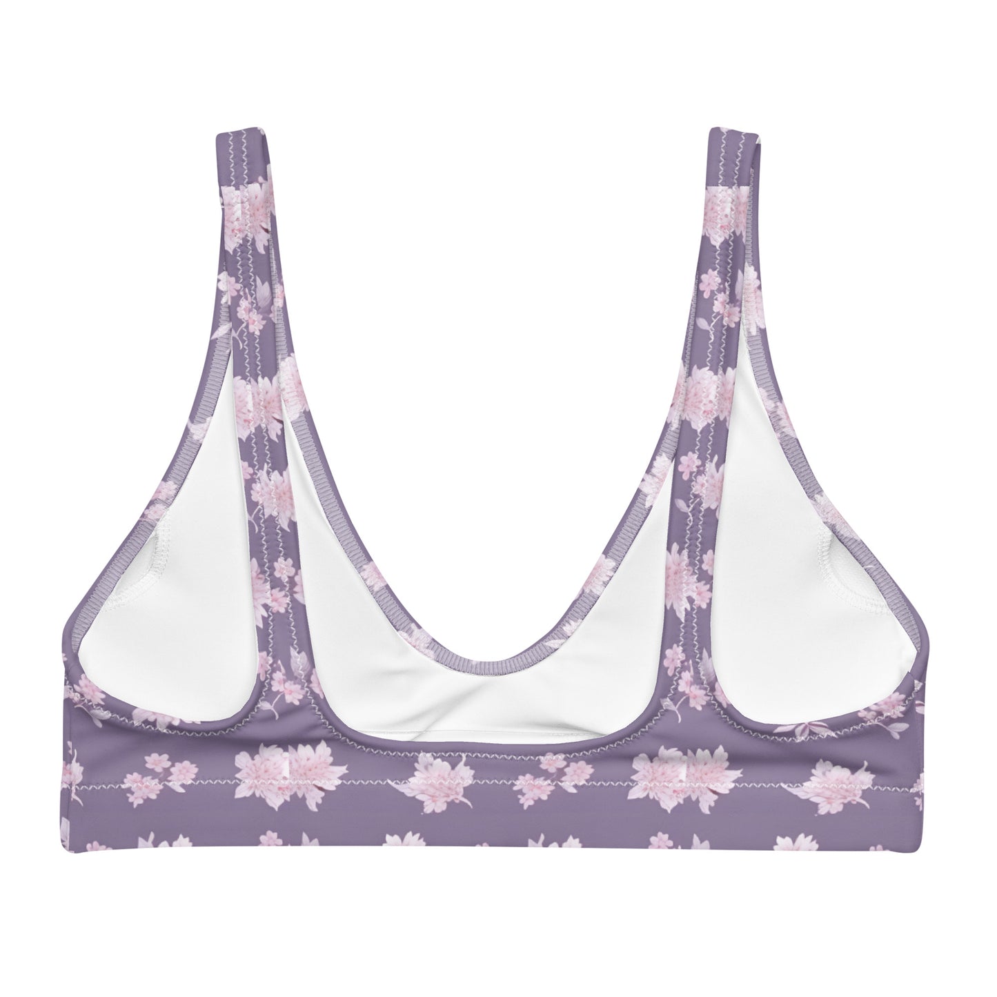 Recycled padded bikini top