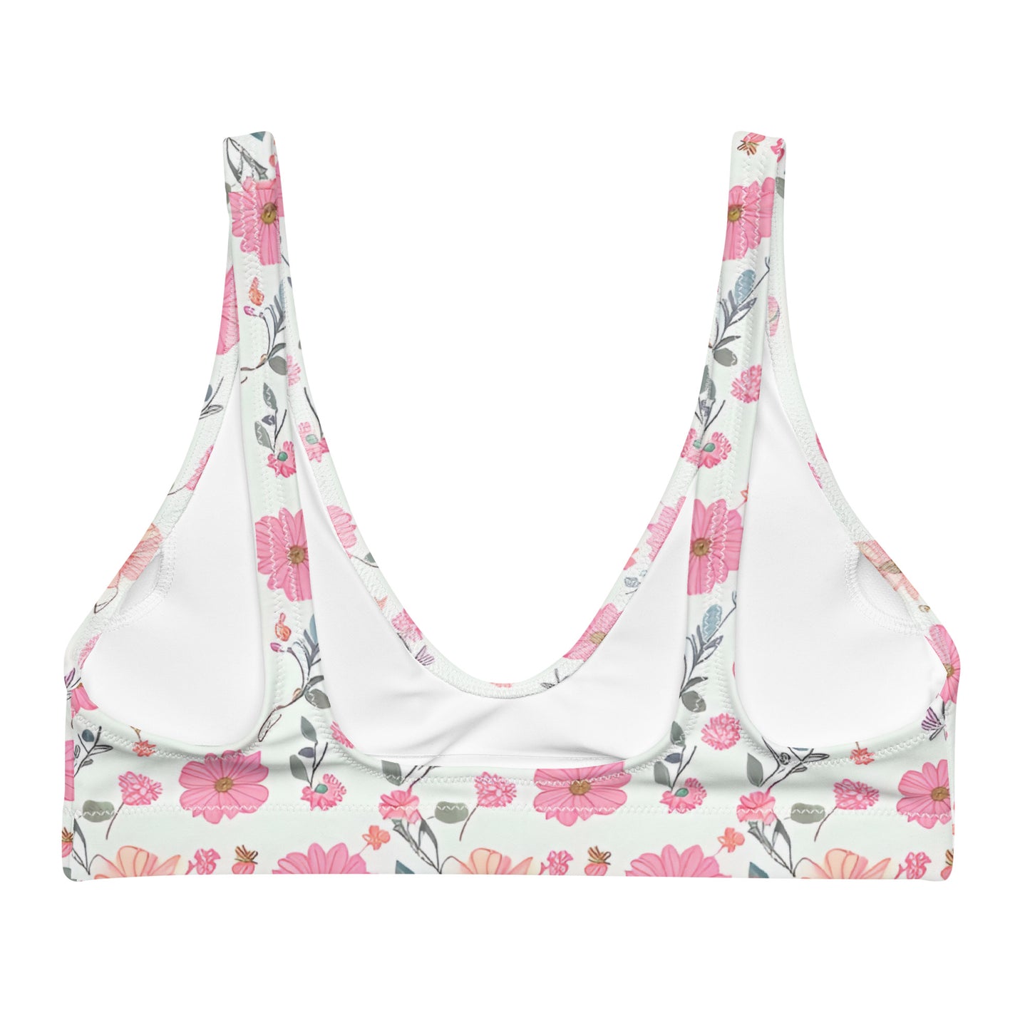 Recycled padded bikini top