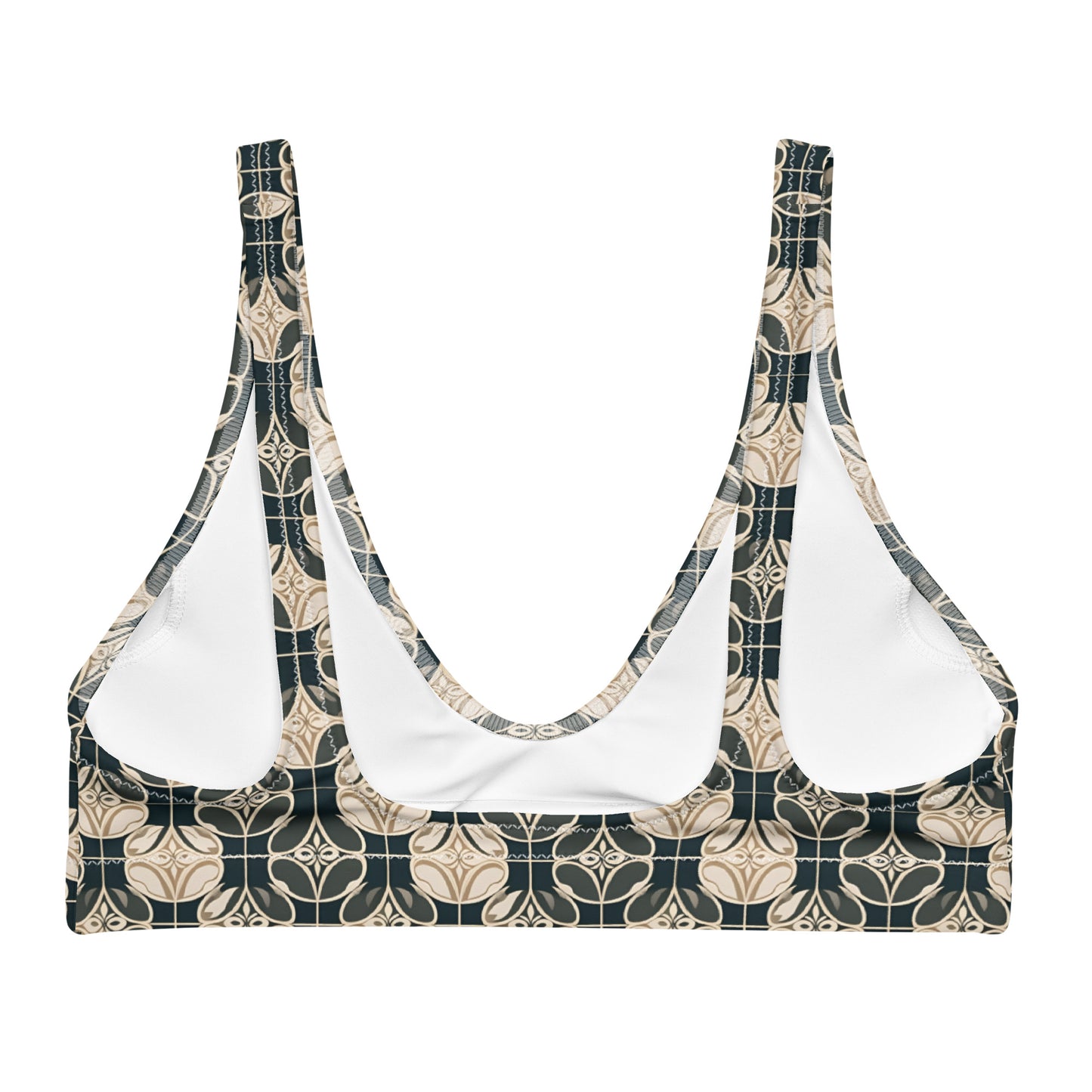 Recycled padded bikini top