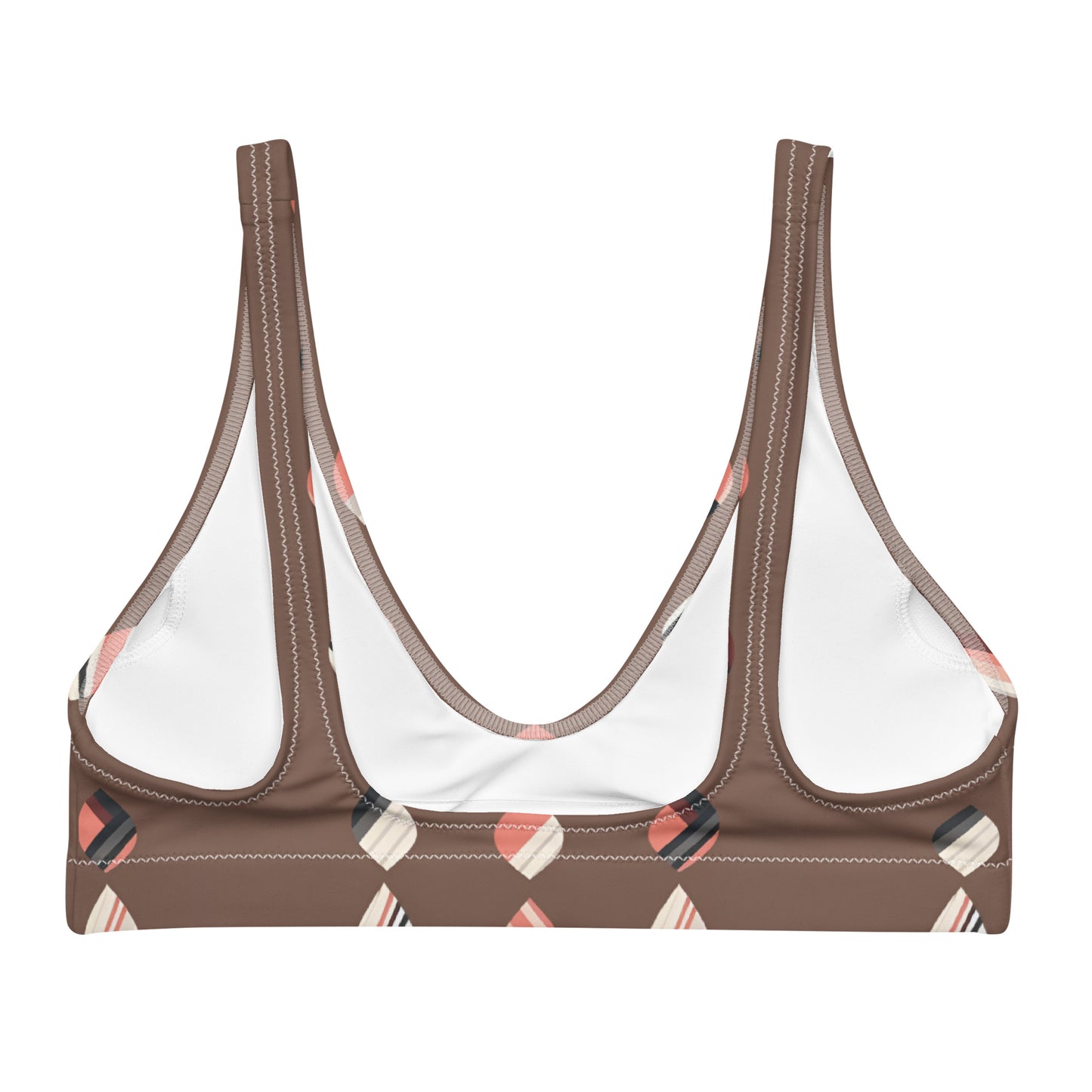 Recycled padded bikini top