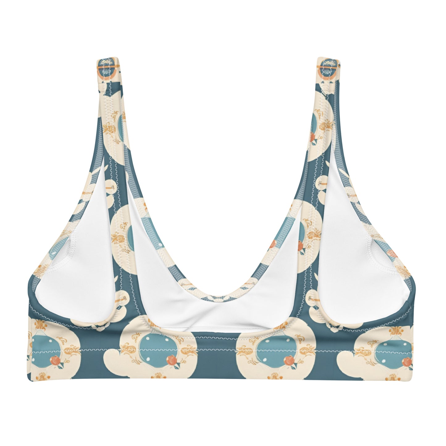 Recycled padded bikini top