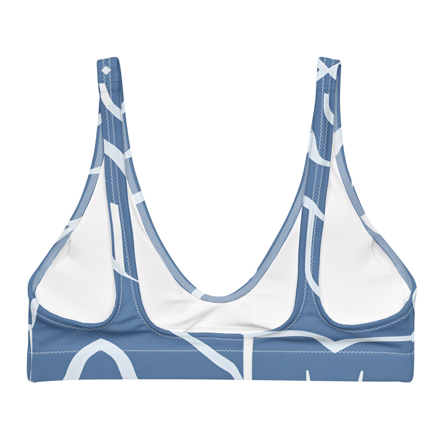 Recycled padded bikini top