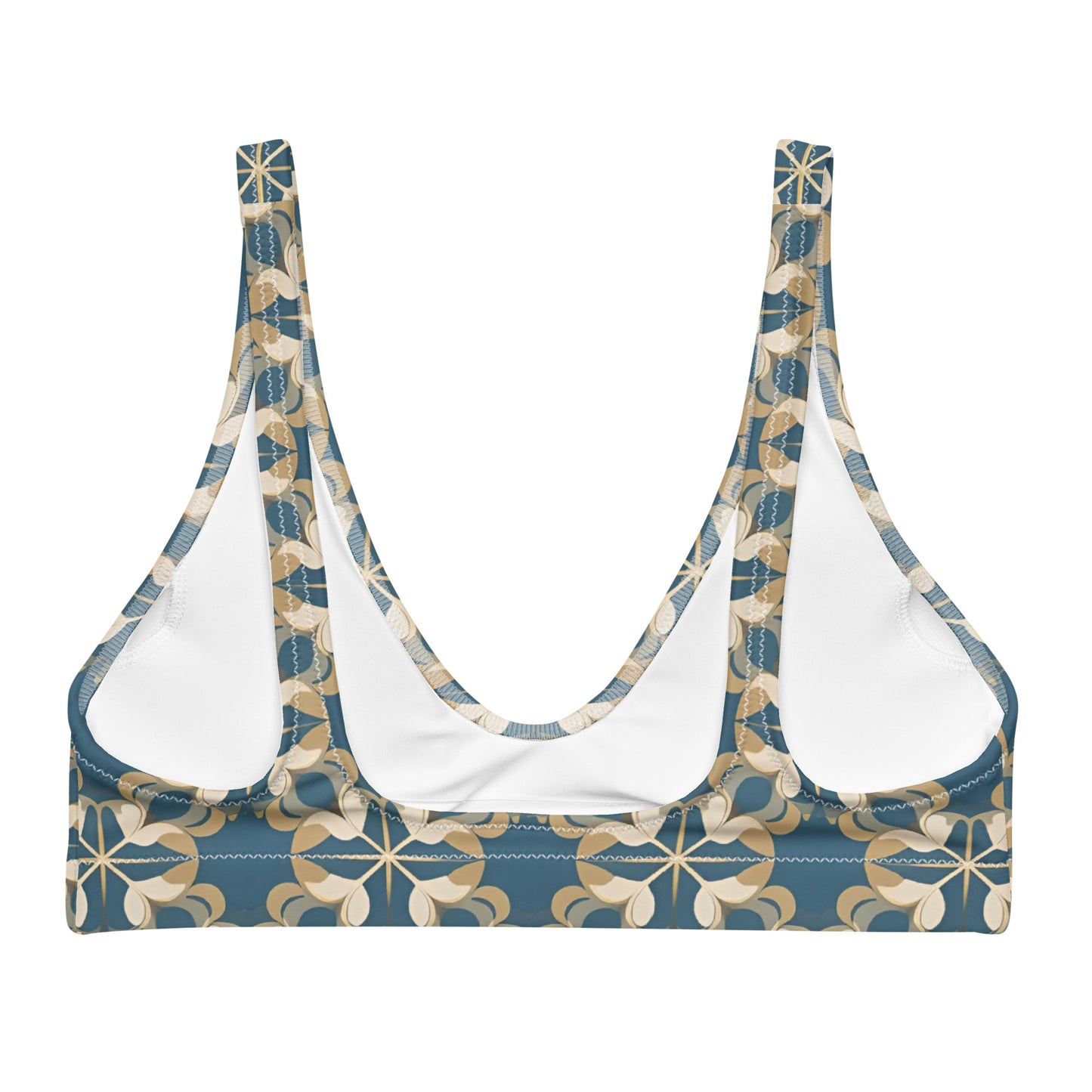 Recycled padded bikini top